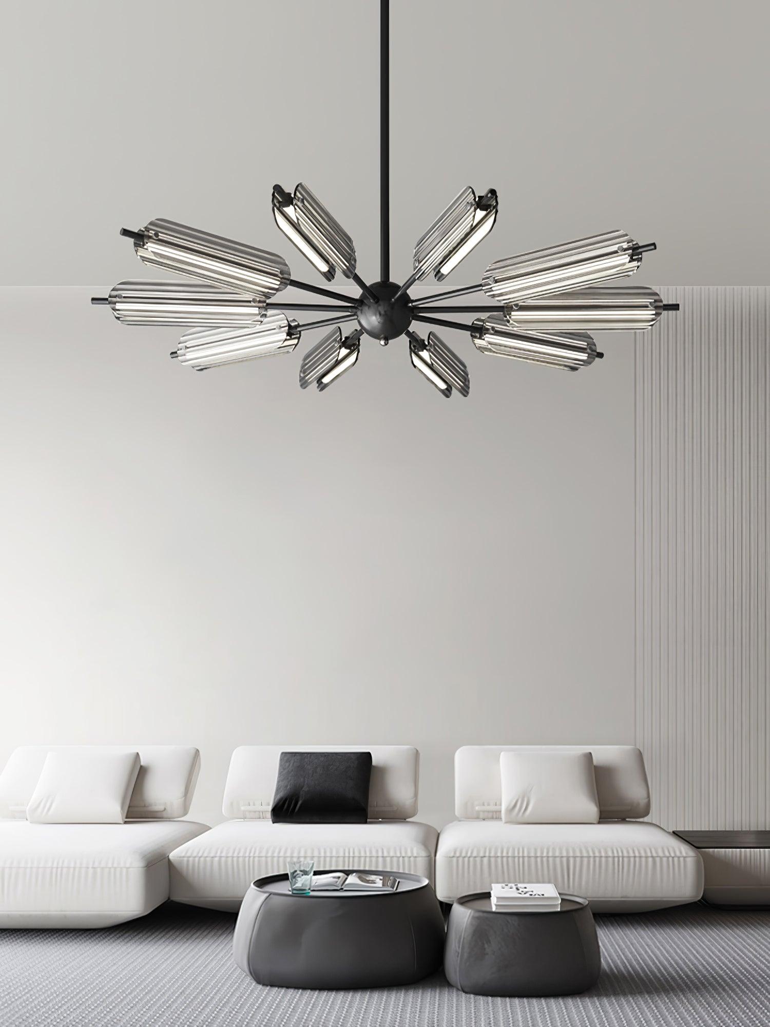 Sputnik Brass Chandelier - Blowlighting