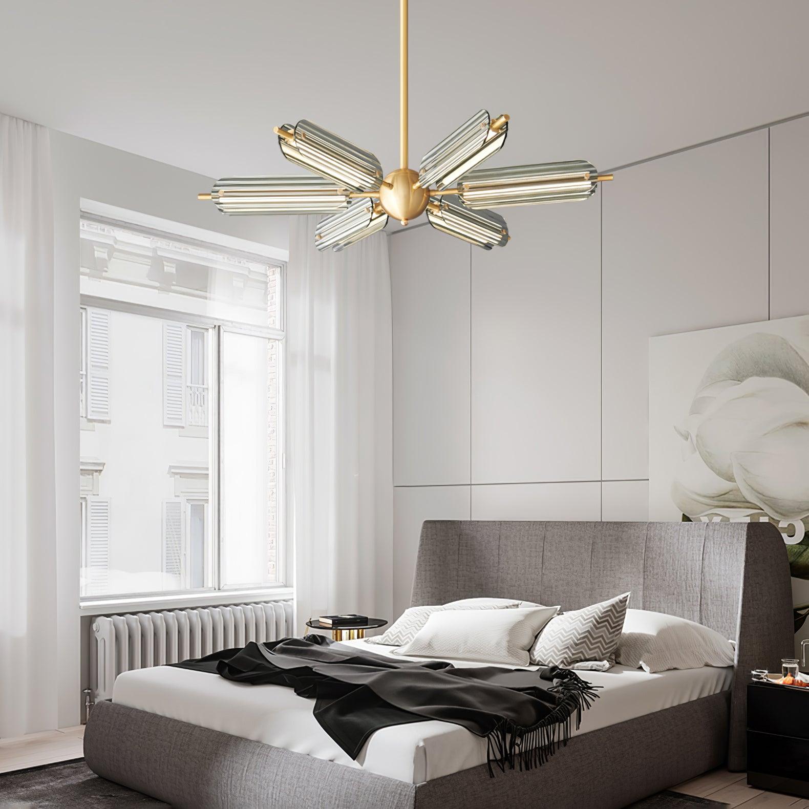 Sputnik Brass Chandelier - Blowlighting