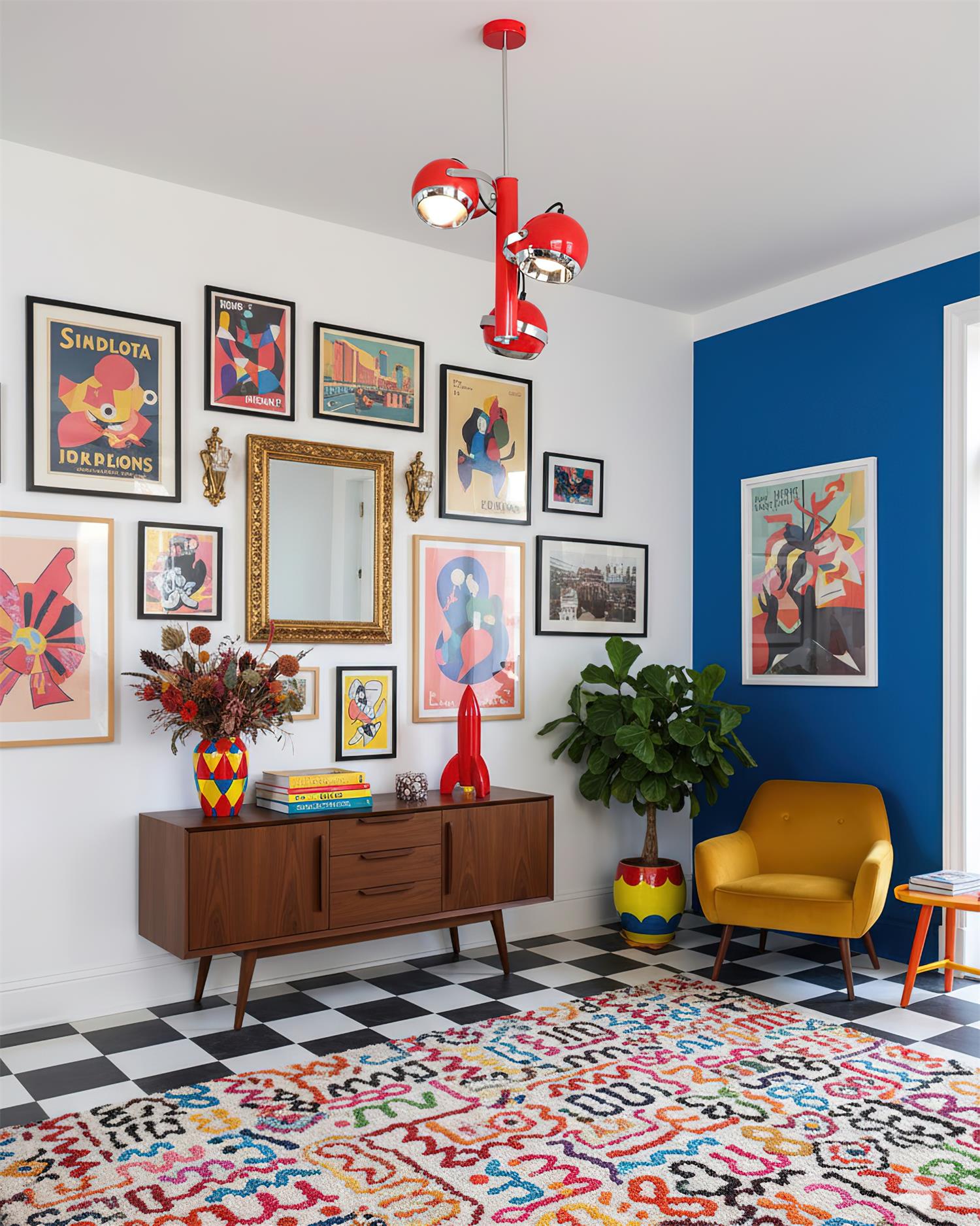 Sputnik Modern Metal Pendant Light