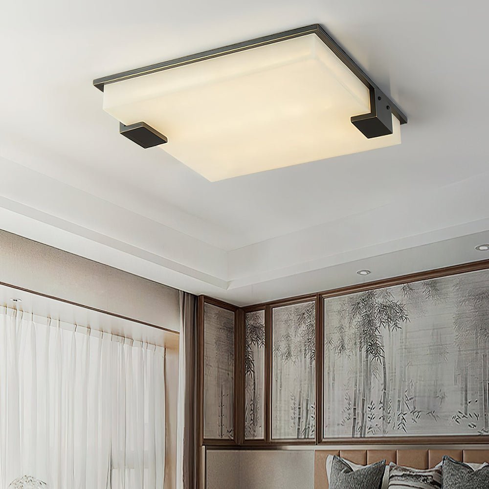 Otalyra Minimalist Alabaster Ceiling Light - Blowlighting