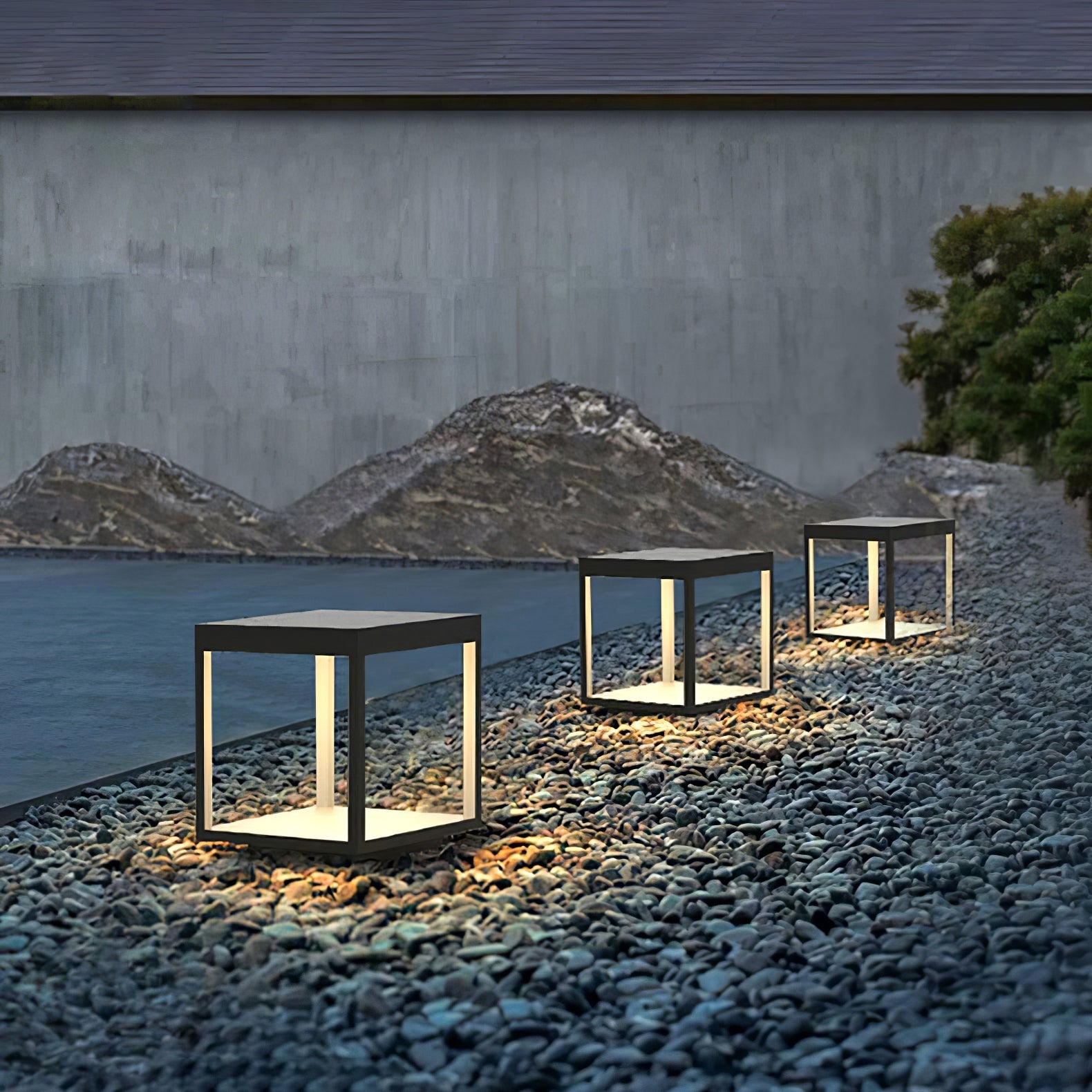 Square Frame Solar Outdoor Light - Blowlighting