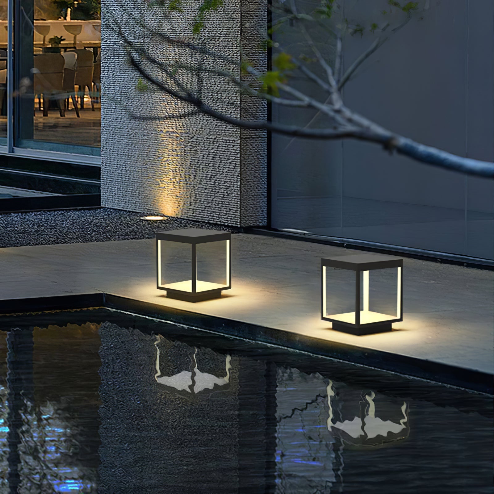 Square Frame Solar Outdoor Light - Blowlighting
