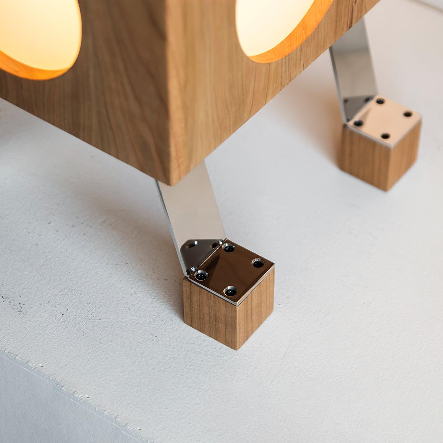 Zalynora Stacked Wood Floor Lamp - Blowlighting