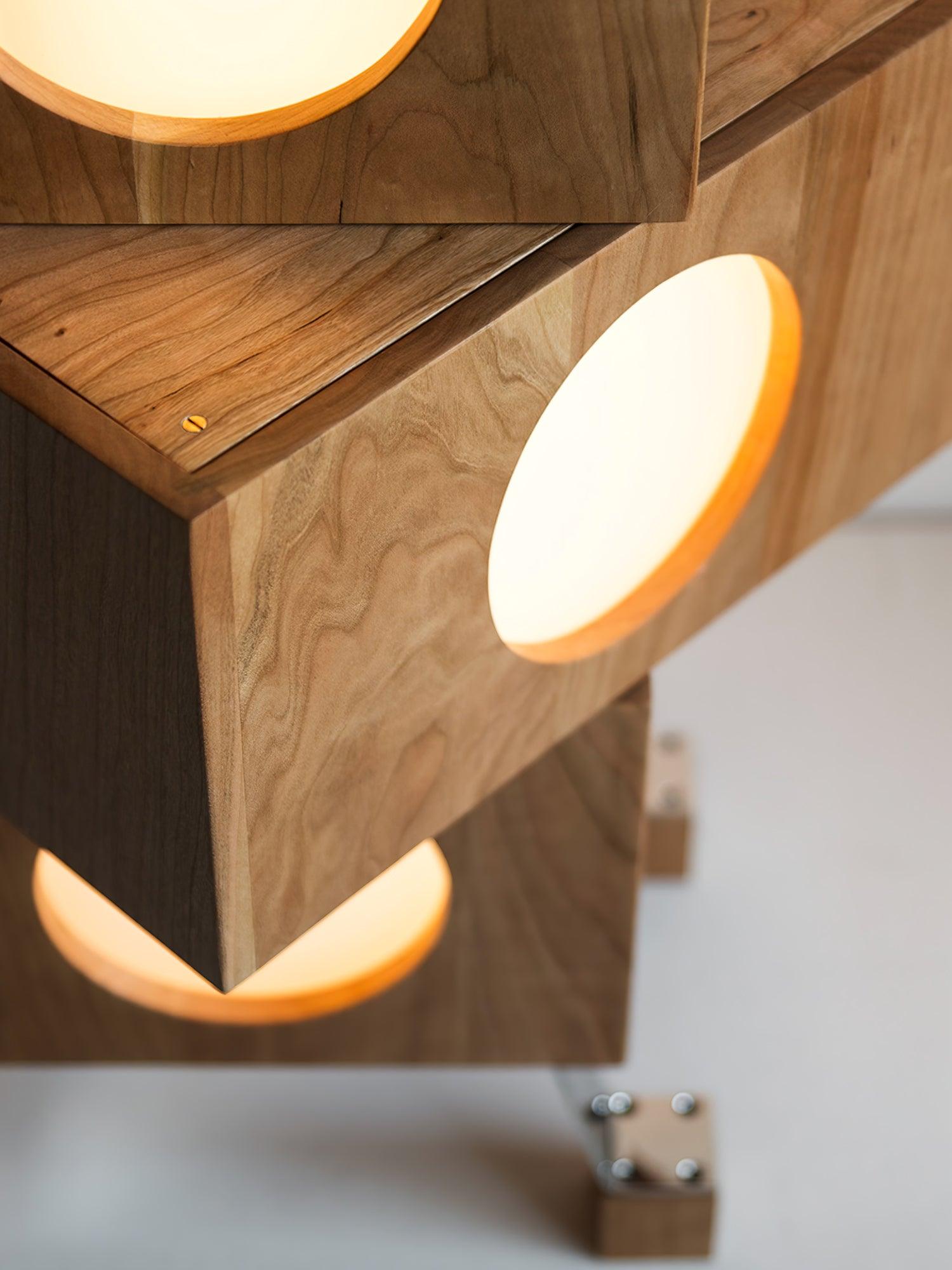 Zalynora Stacked Wood Floor Lamp - Blowlighting