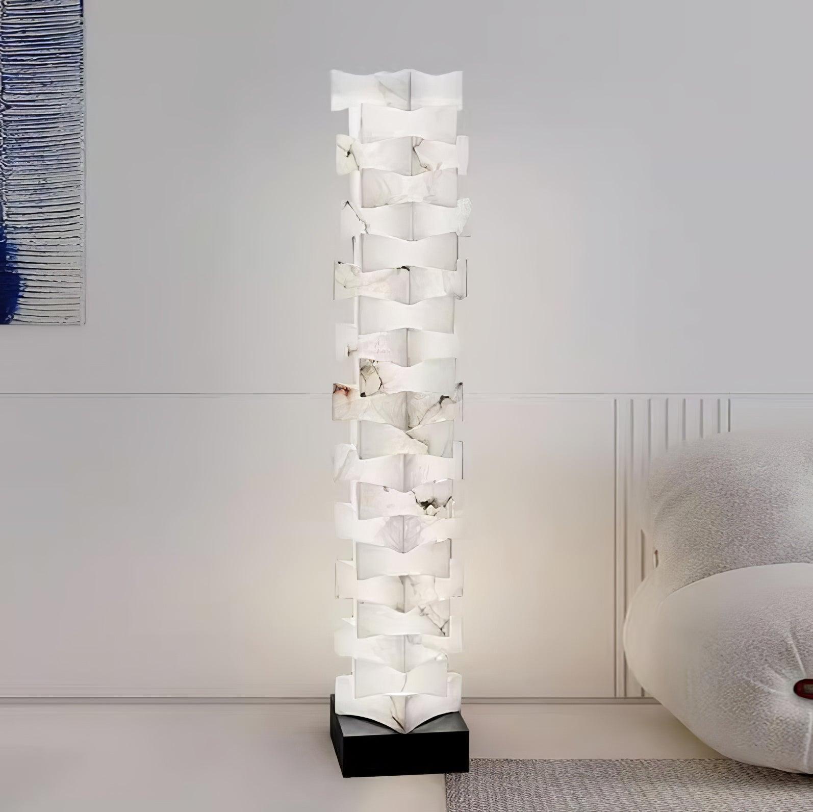 Isolde Alabaster Floor Lamp - Blowlighting