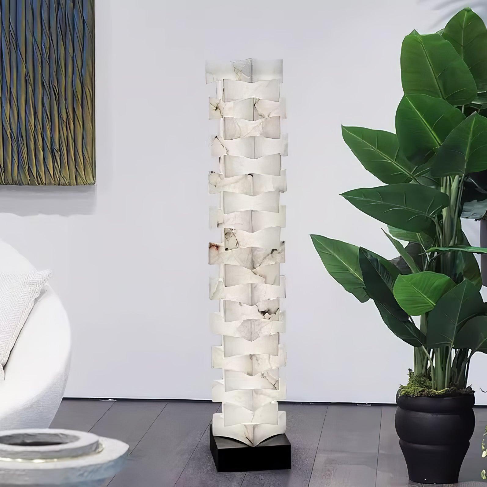 Isolde Alabaster Floor Lamp - Blowlighting