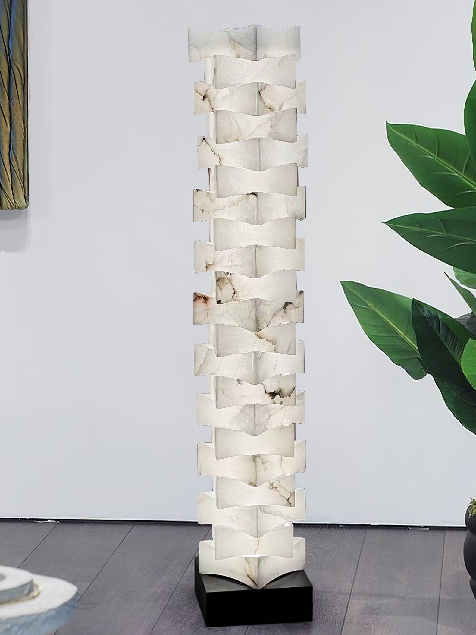 Isolde Alabaster Floor Lamp - Blowlighting