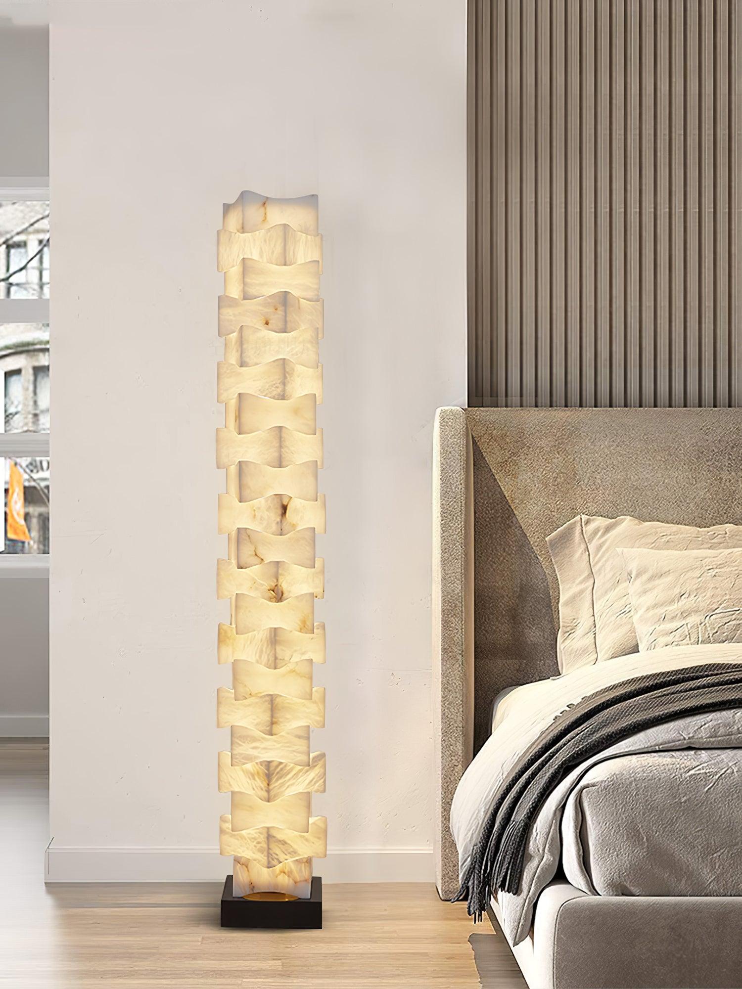 Isolde Alabaster Floor Lamp - Blowlighting