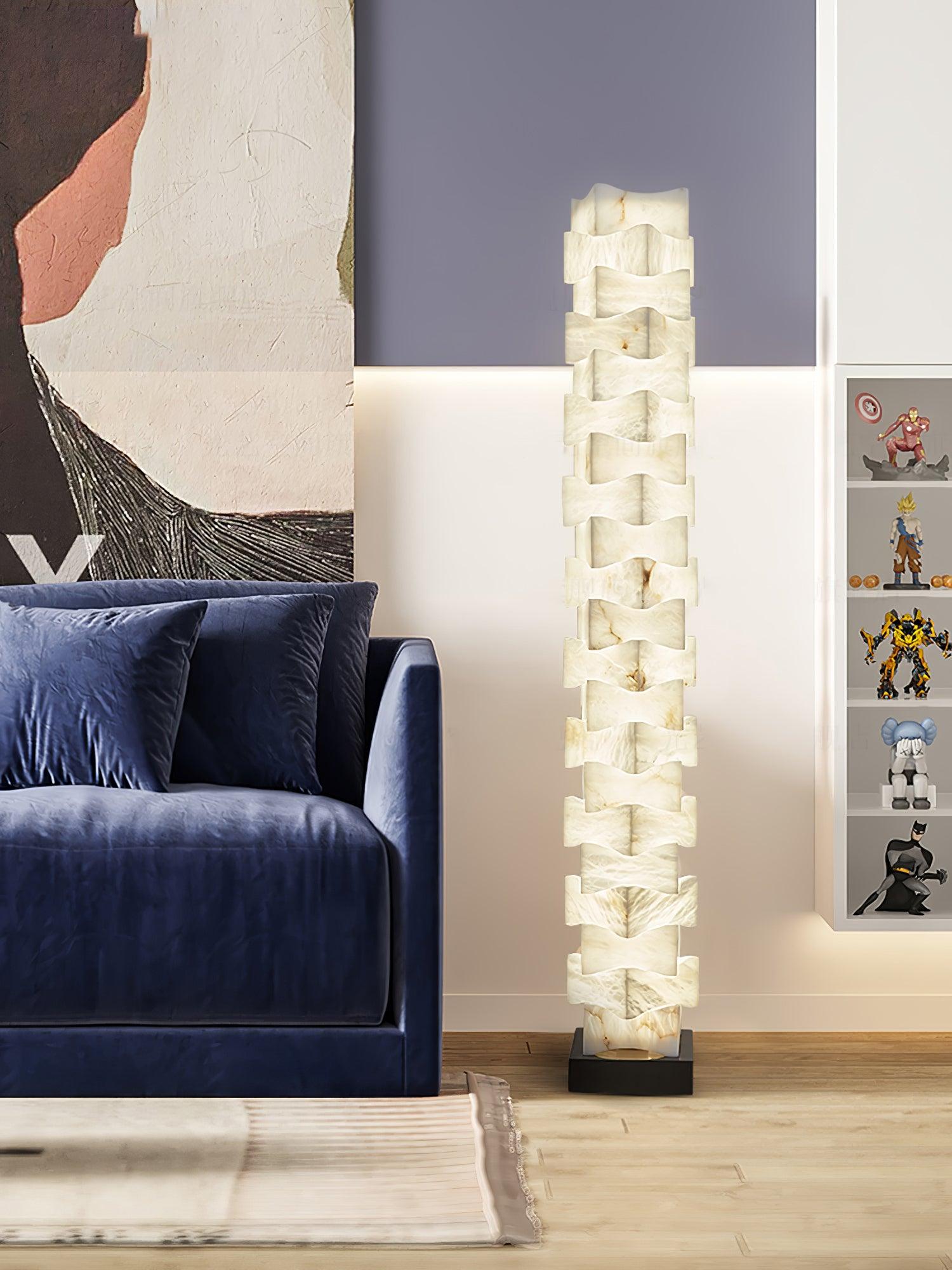 Isolde Alabaster Floor Lamp - Blowlighting