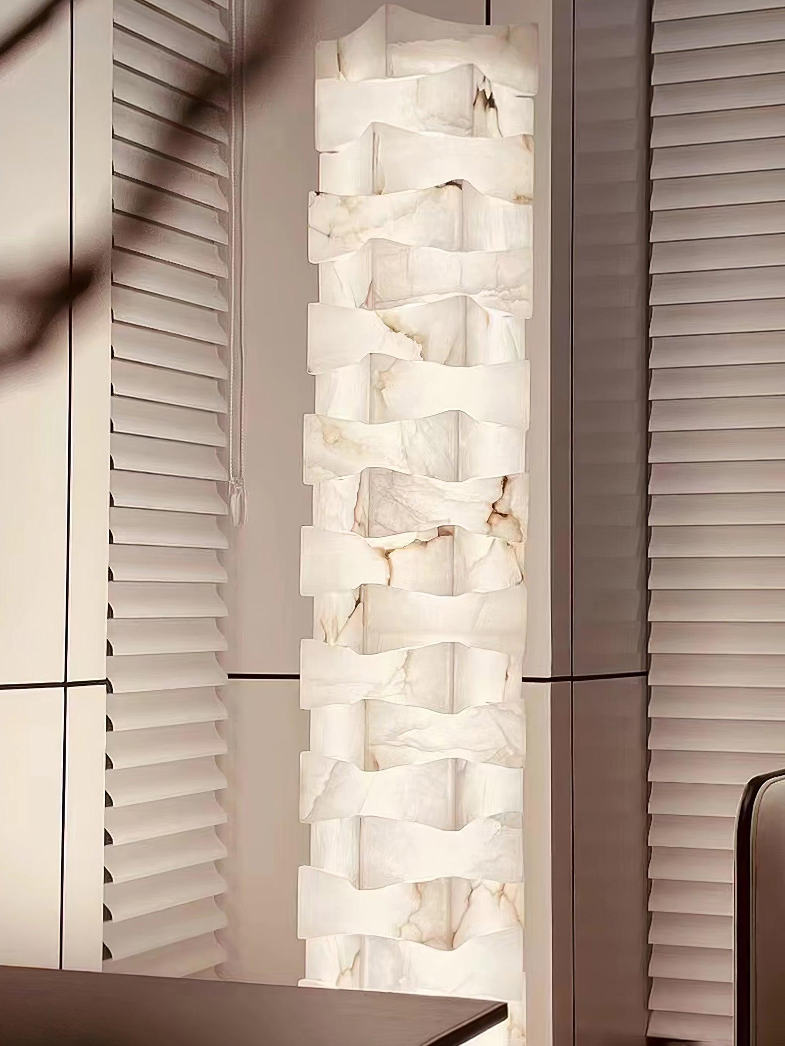 Isolde Alabaster Floor Lamp - Blowlighting
