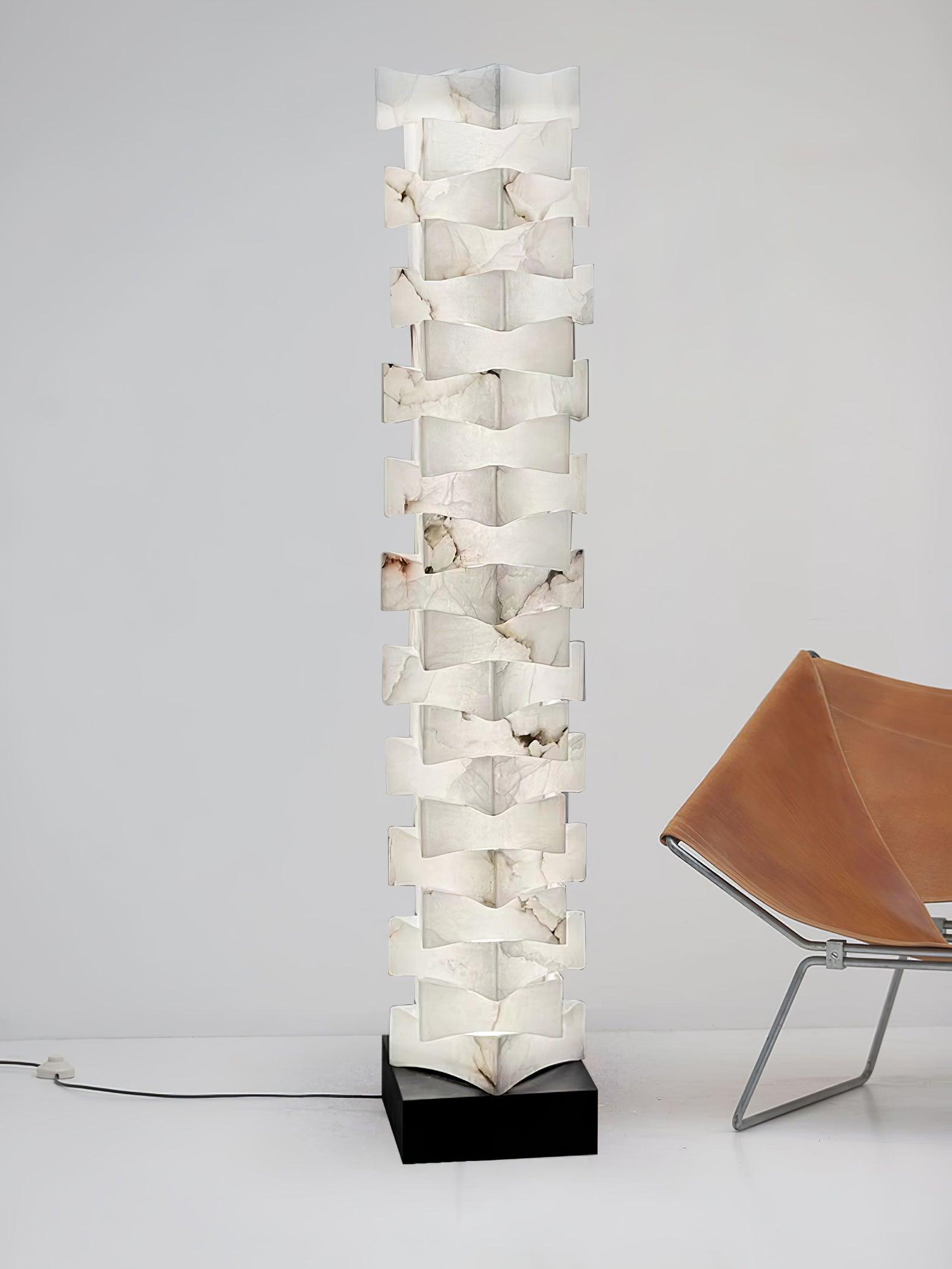 Isolde Alabaster Floor Lamp - Blowlighting