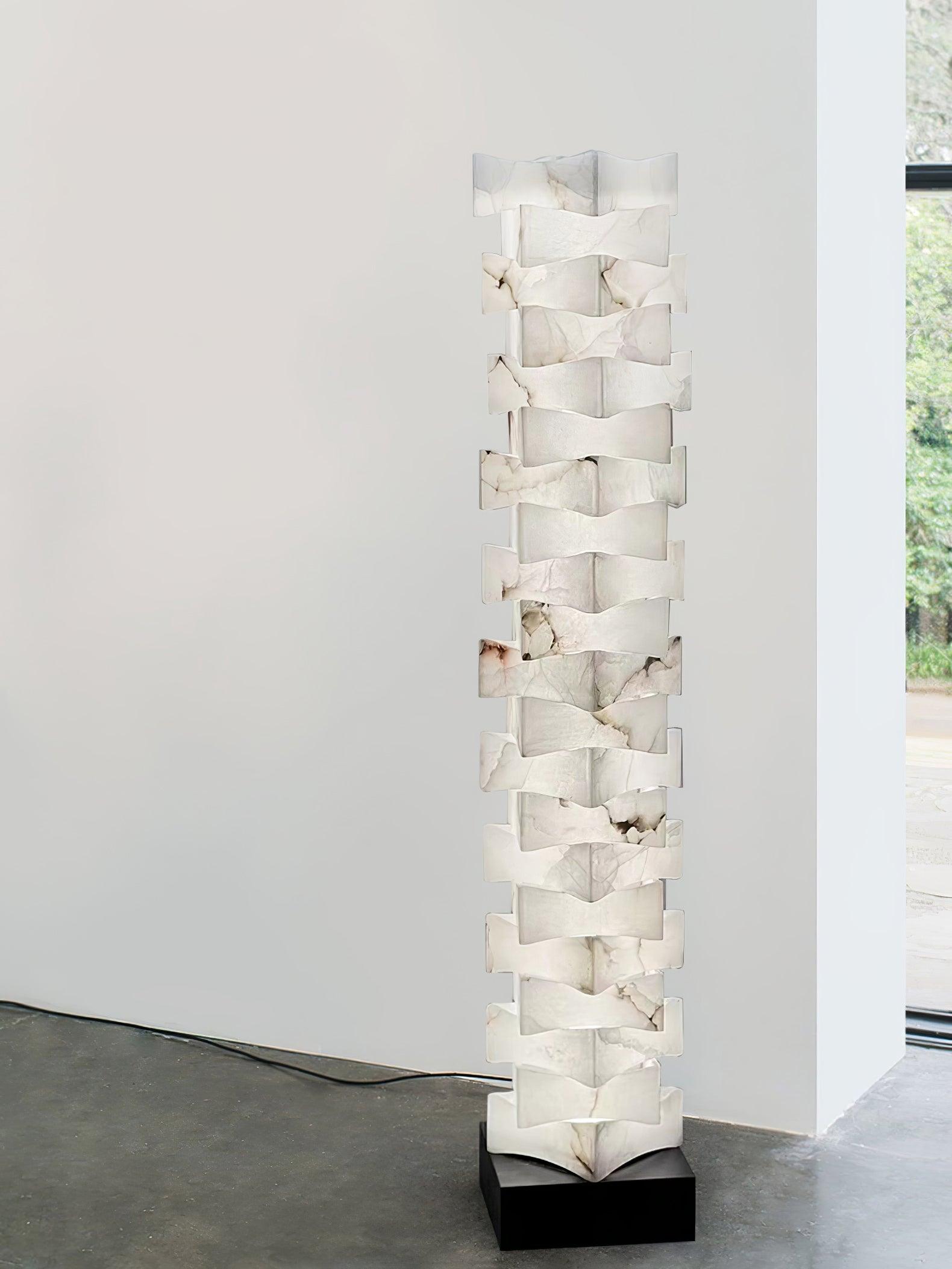 Isolde Alabaster Floor Lamp - Blowlighting