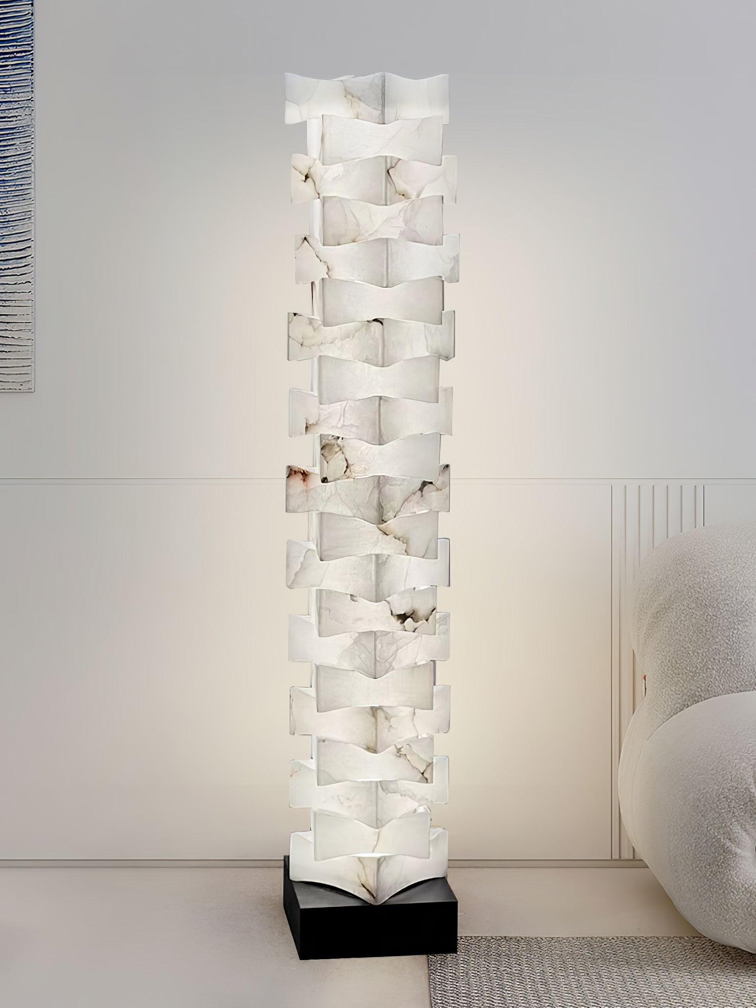 Isolde Alabaster Floor Lamp - Blowlighting