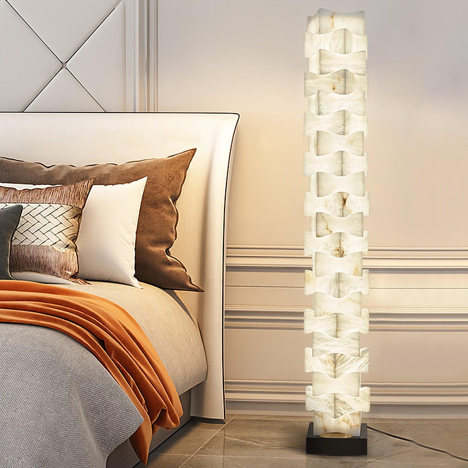 Isolde Alabaster Floor Lamp - Blowlighting