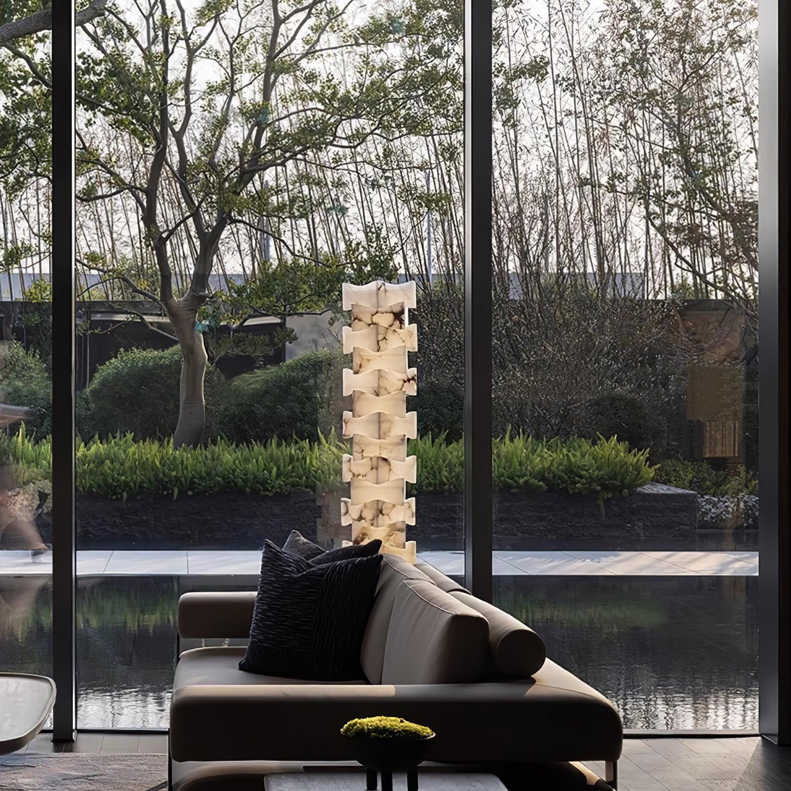 Isolde Alabaster Floor Lamp - Blowlighting