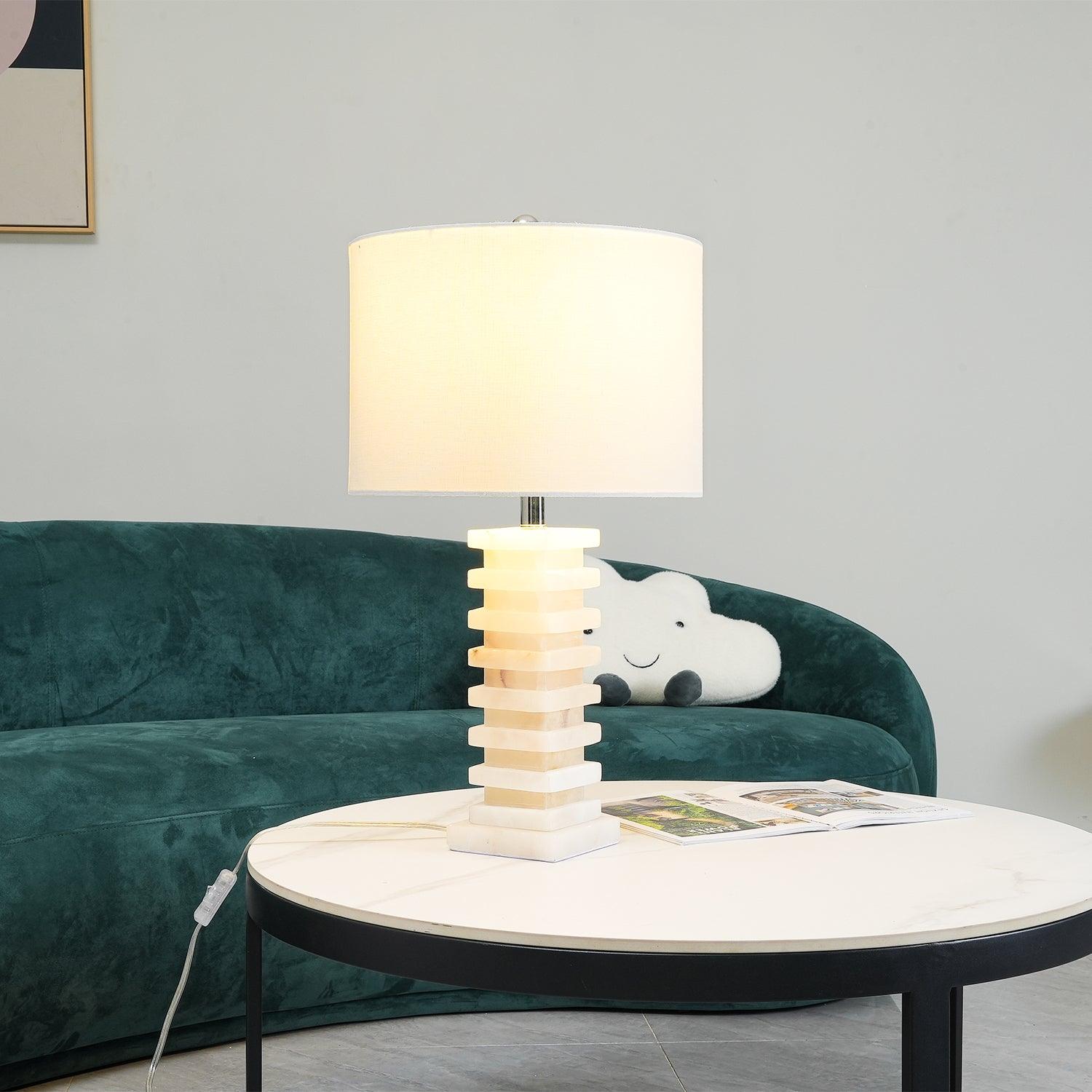 Covynen Alabaster Table Lamp - Blowlighting
