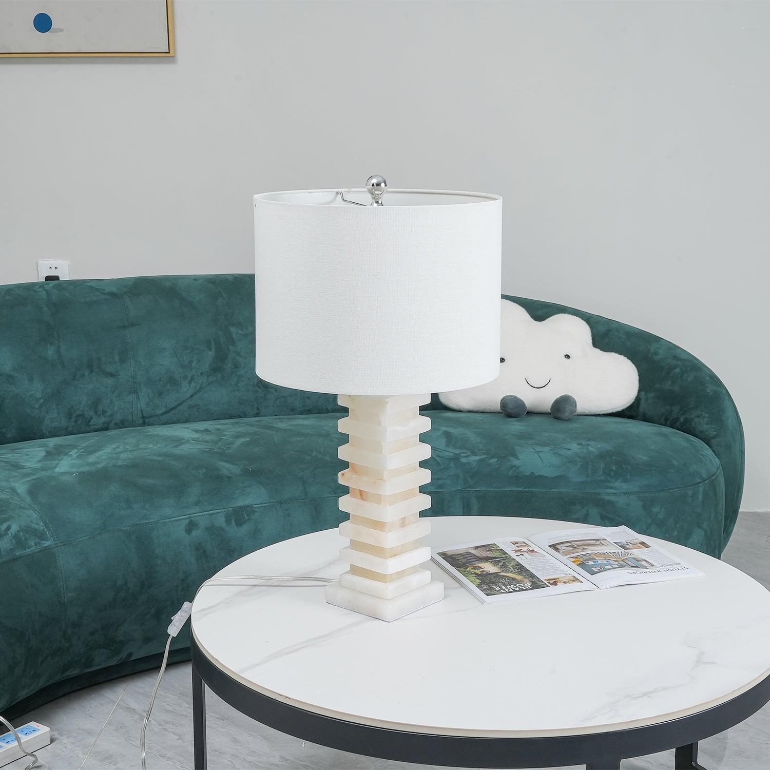 Covynen Alabaster Table Lamp - Blowlighting
