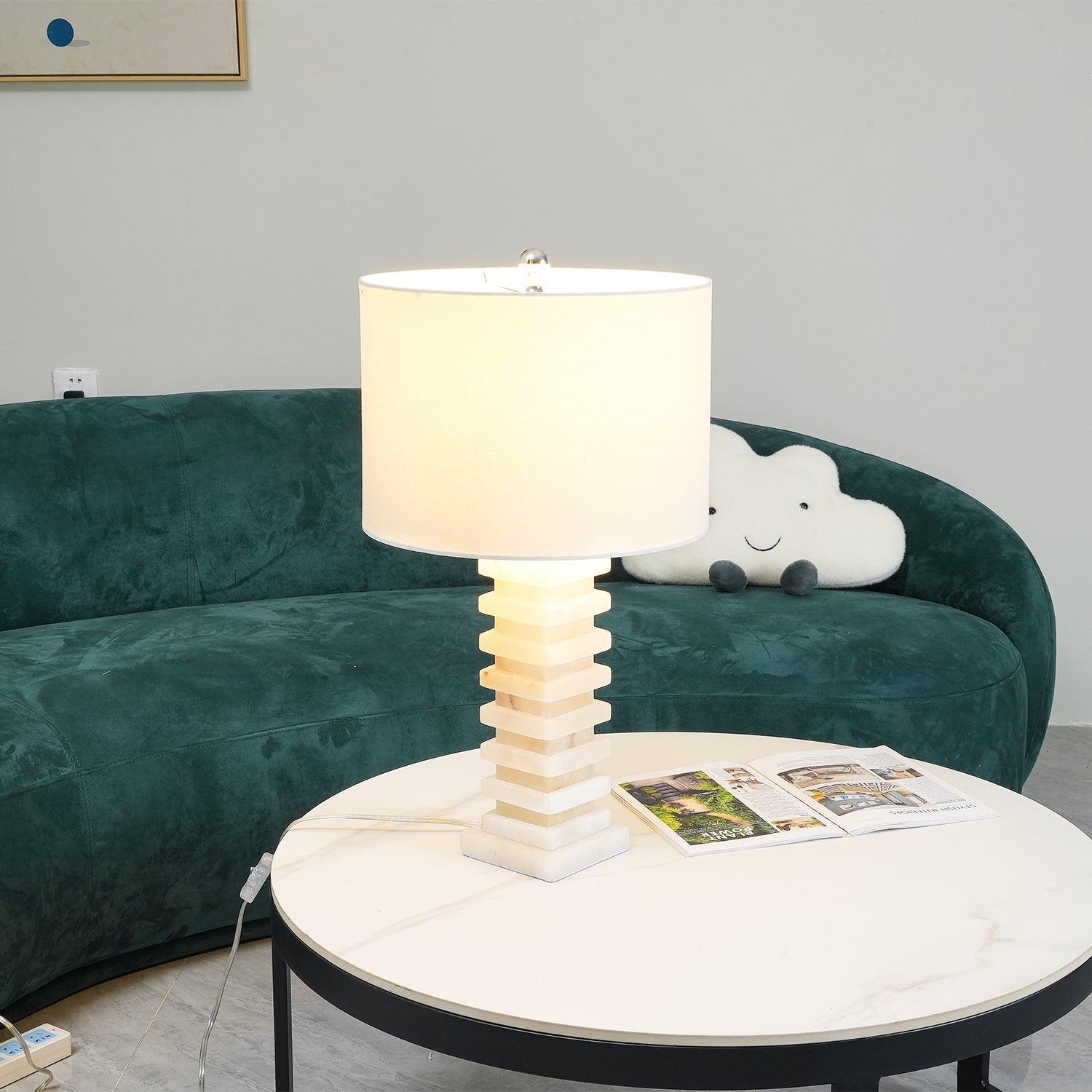 Covynen Alabaster Table Lamp - Blowlighting