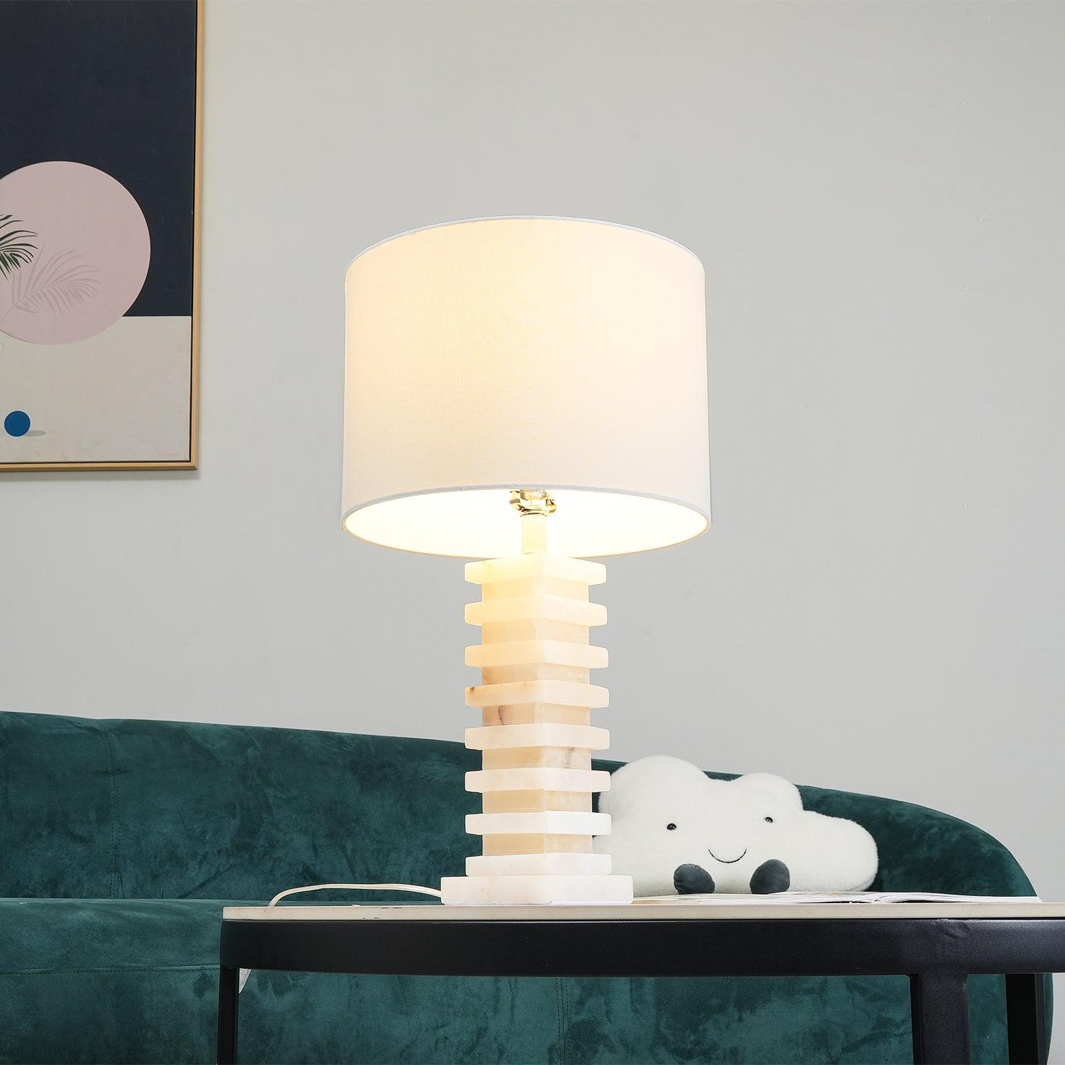 Covynen Alabaster Table Lamp - Blowlighting