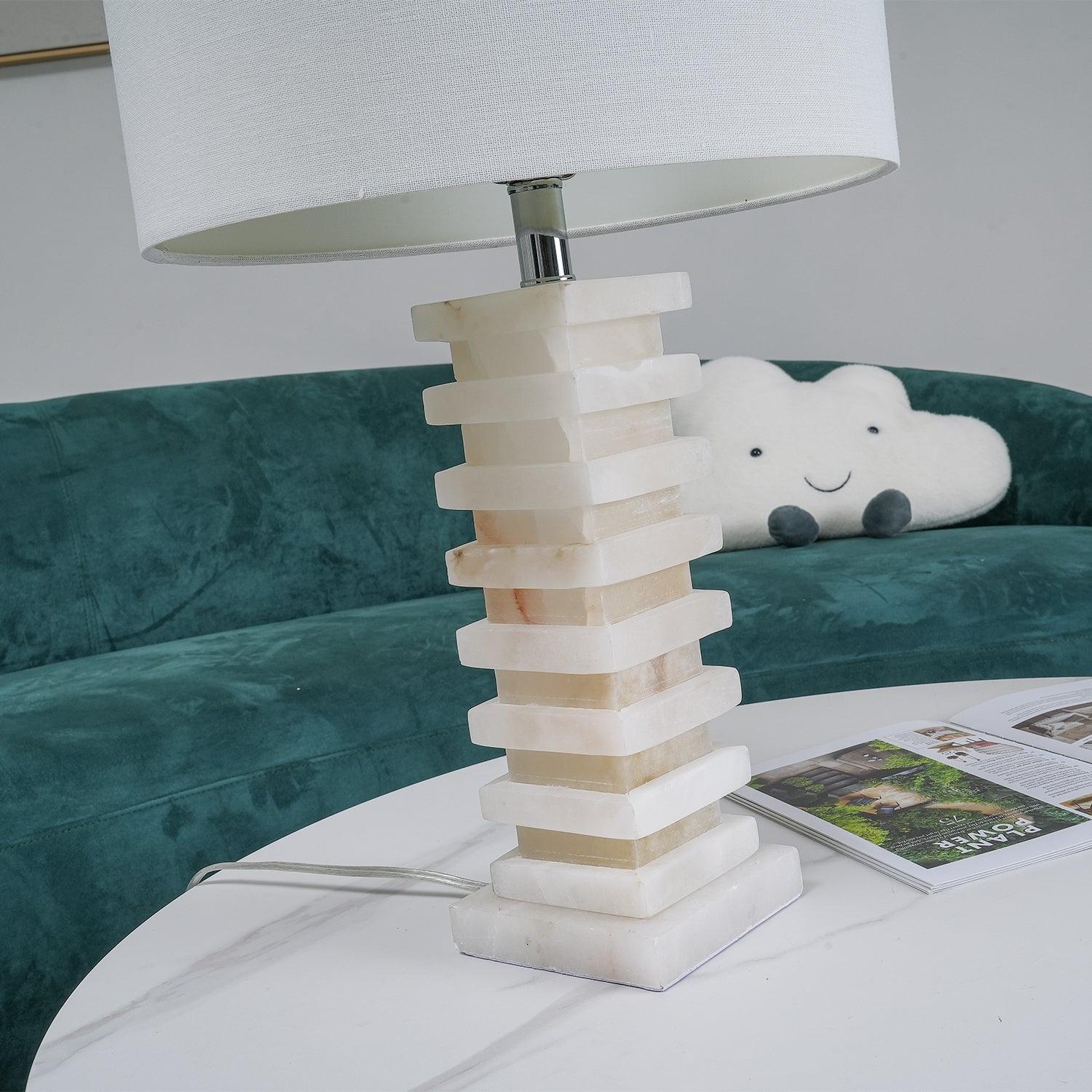 Covynen Alabaster Table Lamp - Blowlighting