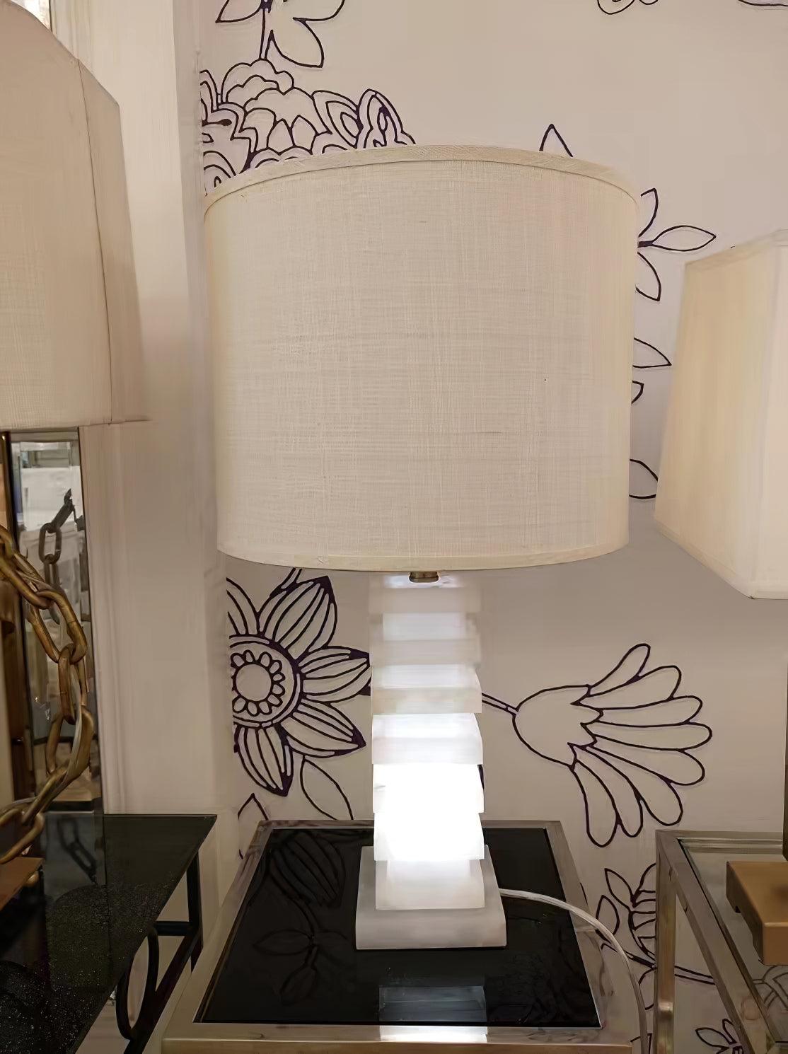 Covynen Alabaster Table Lamp - Blowlighting