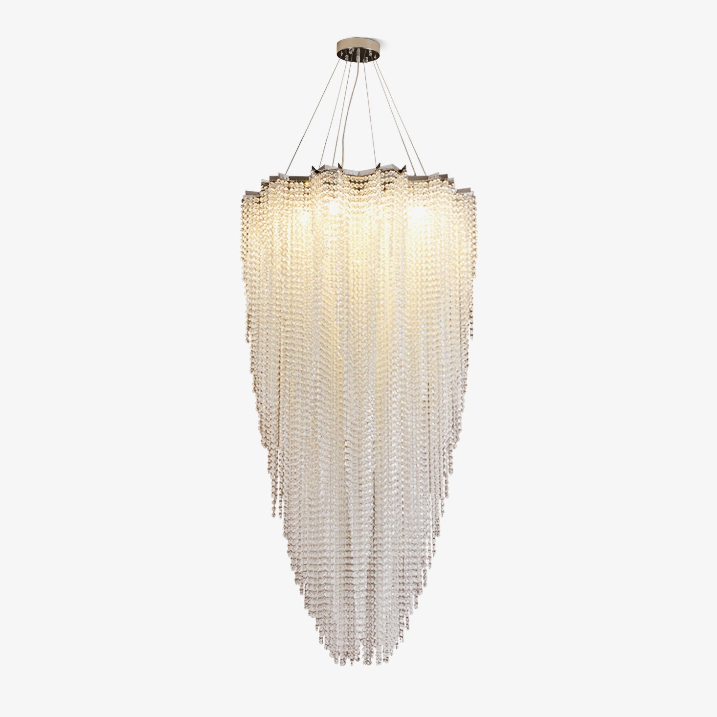 Zashayra Crystal Column Chandelier - Blowlighting
