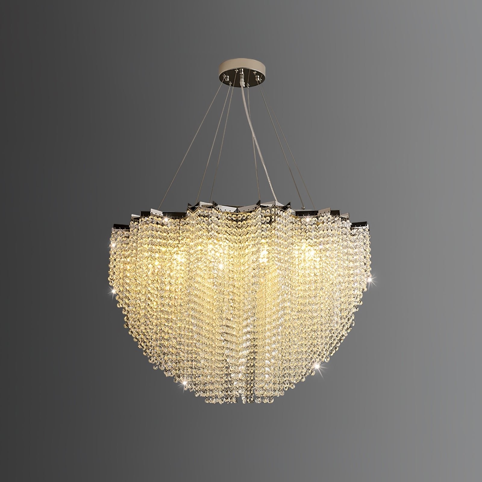 Zashayra Crystal Column Chandelier - Blowlighting