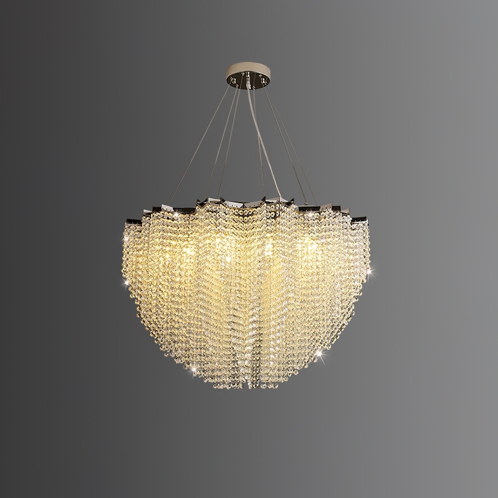 Zashayra Crystal Column Chandelier - Blowlighting