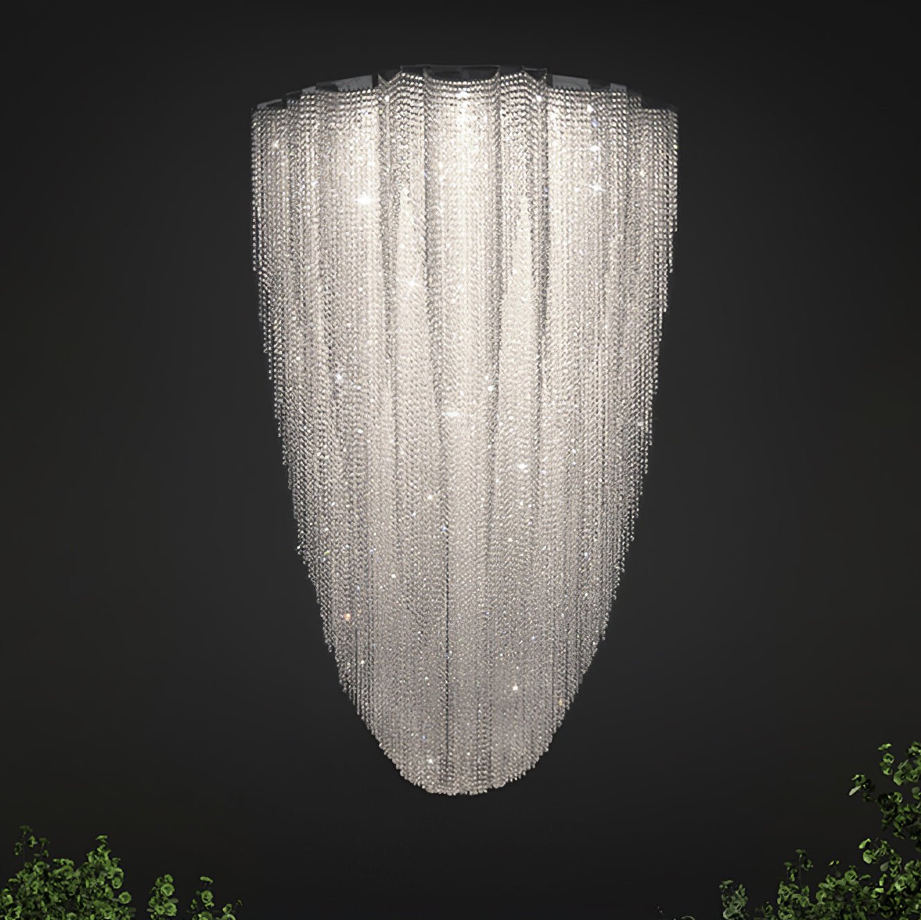 Zashayra Crystal Column Chandelier - Blowlighting