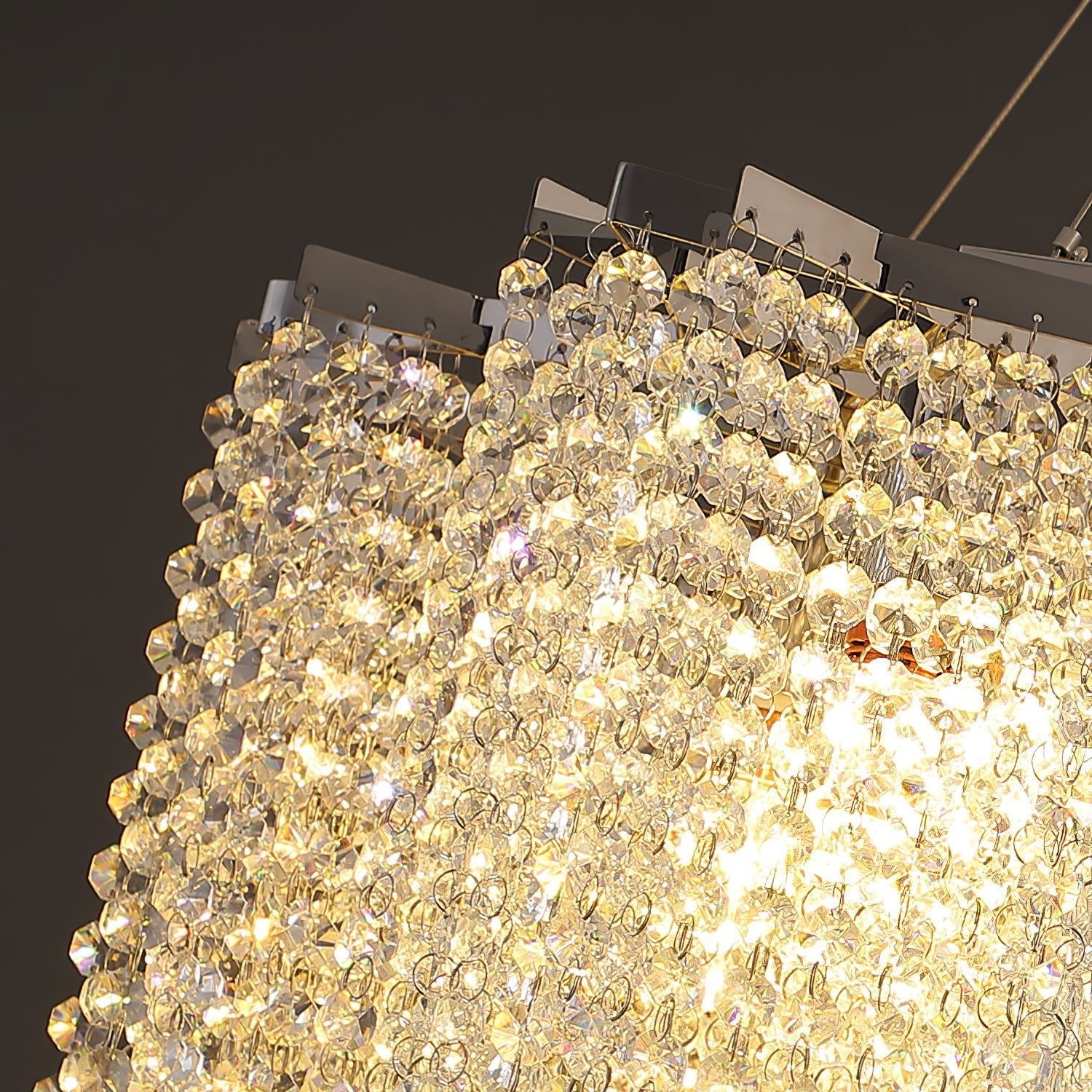 Zashayra Crystal Column Chandelier - Blowlighting