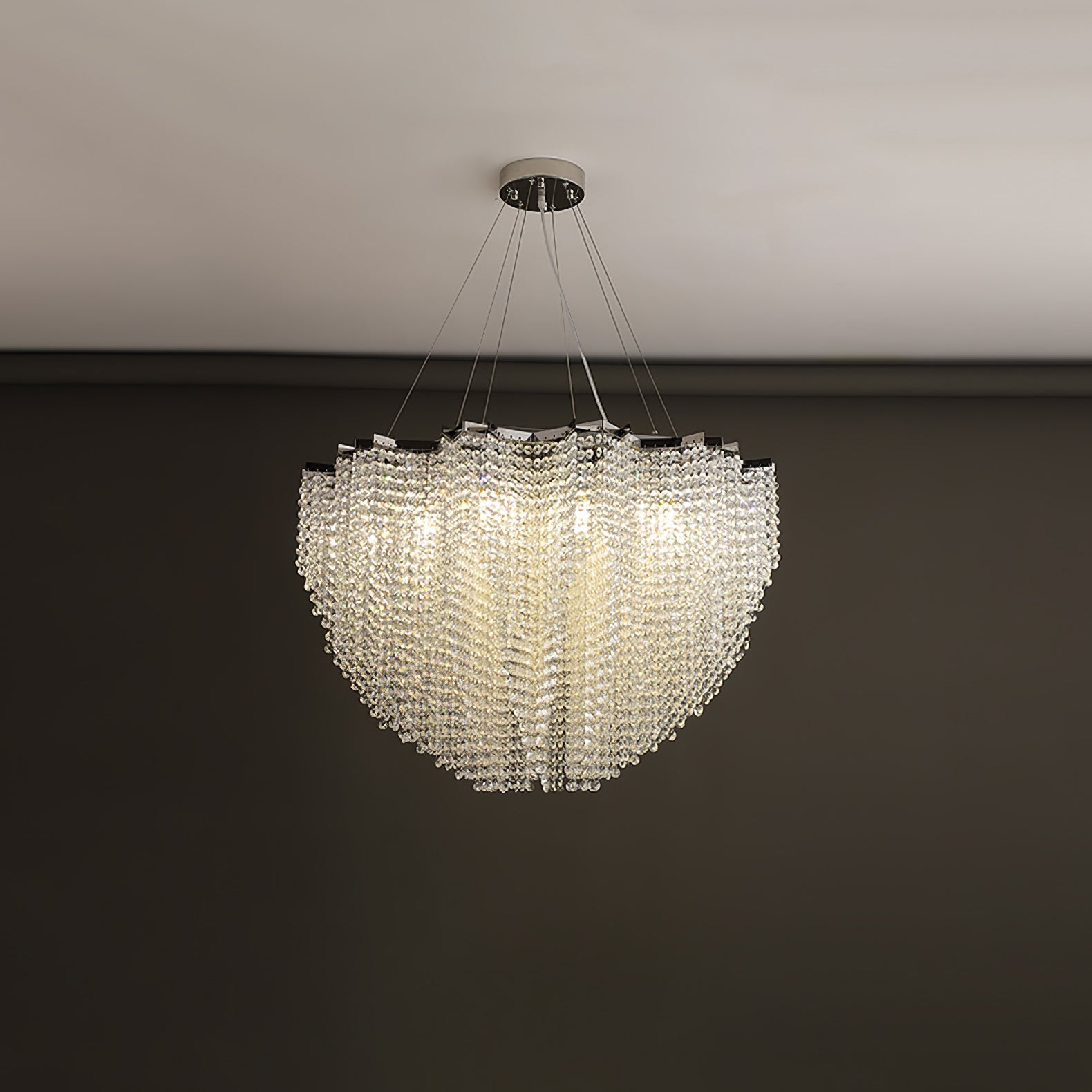 Zashayra Crystal Column Chandelier - Blowlighting