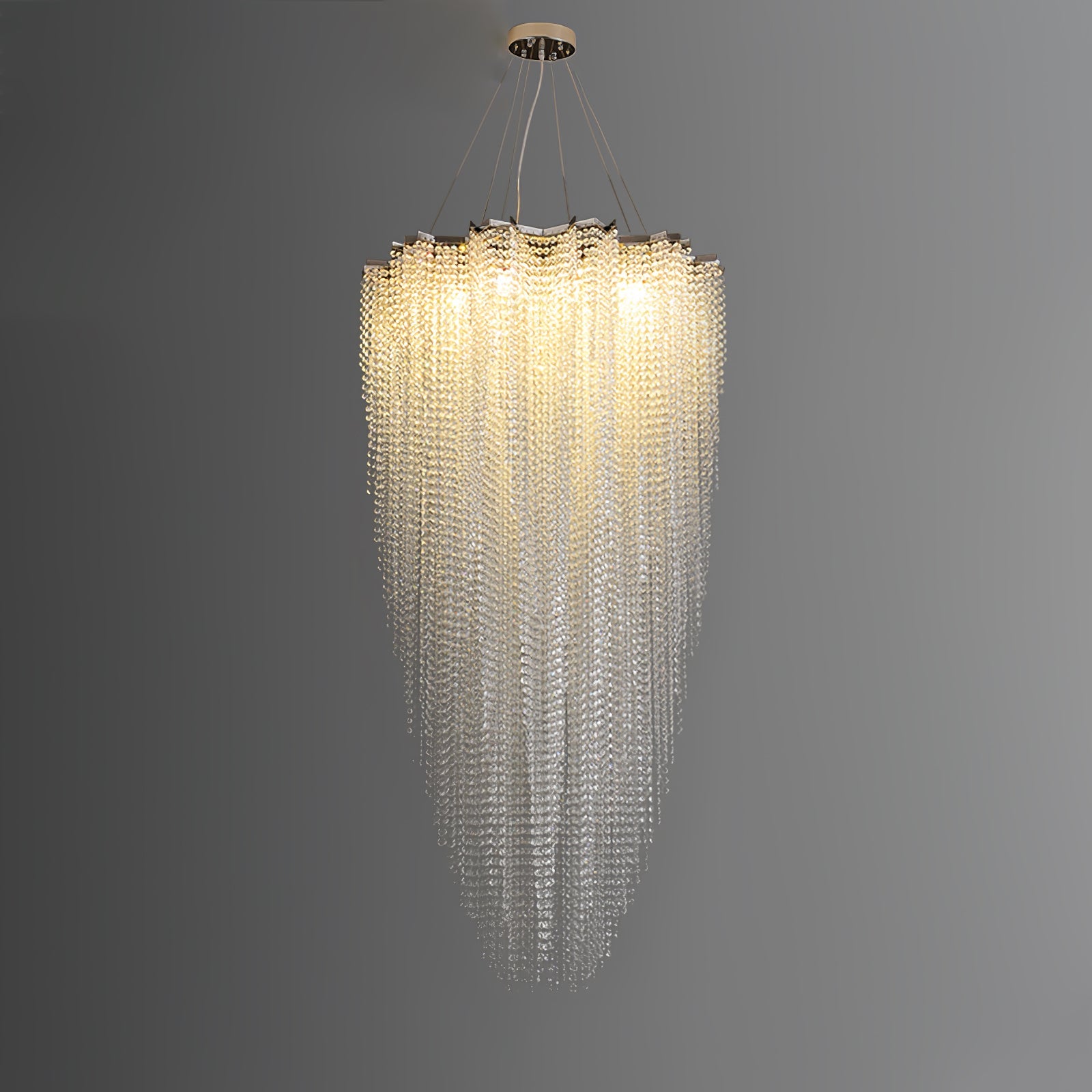 Zashayra Crystal Column Chandelier - Blowlighting