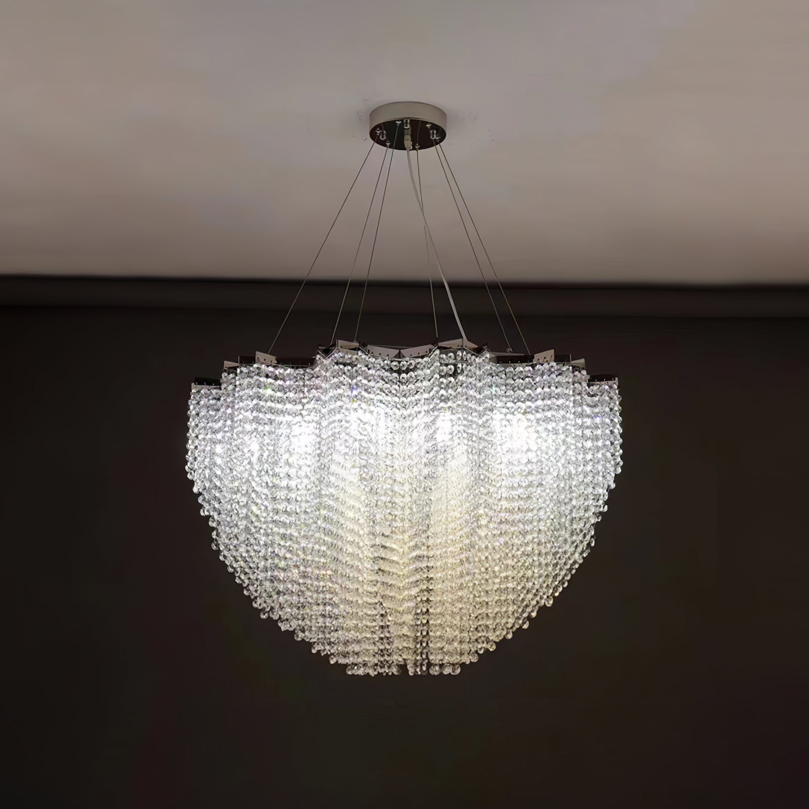 Zashayra Crystal Column Chandelier - Blowlighting