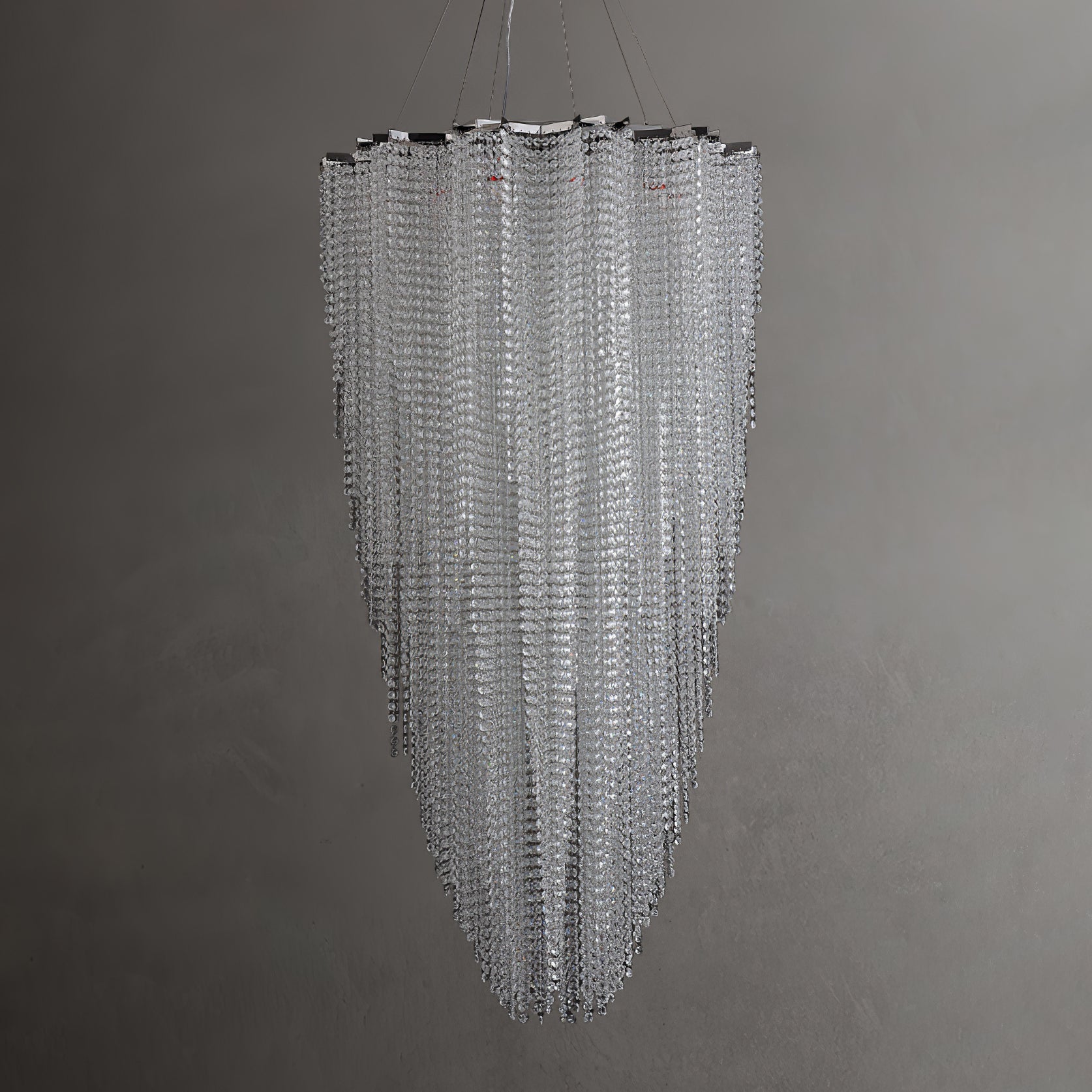 Zashayra Crystal Column Chandelier - Blowlighting
