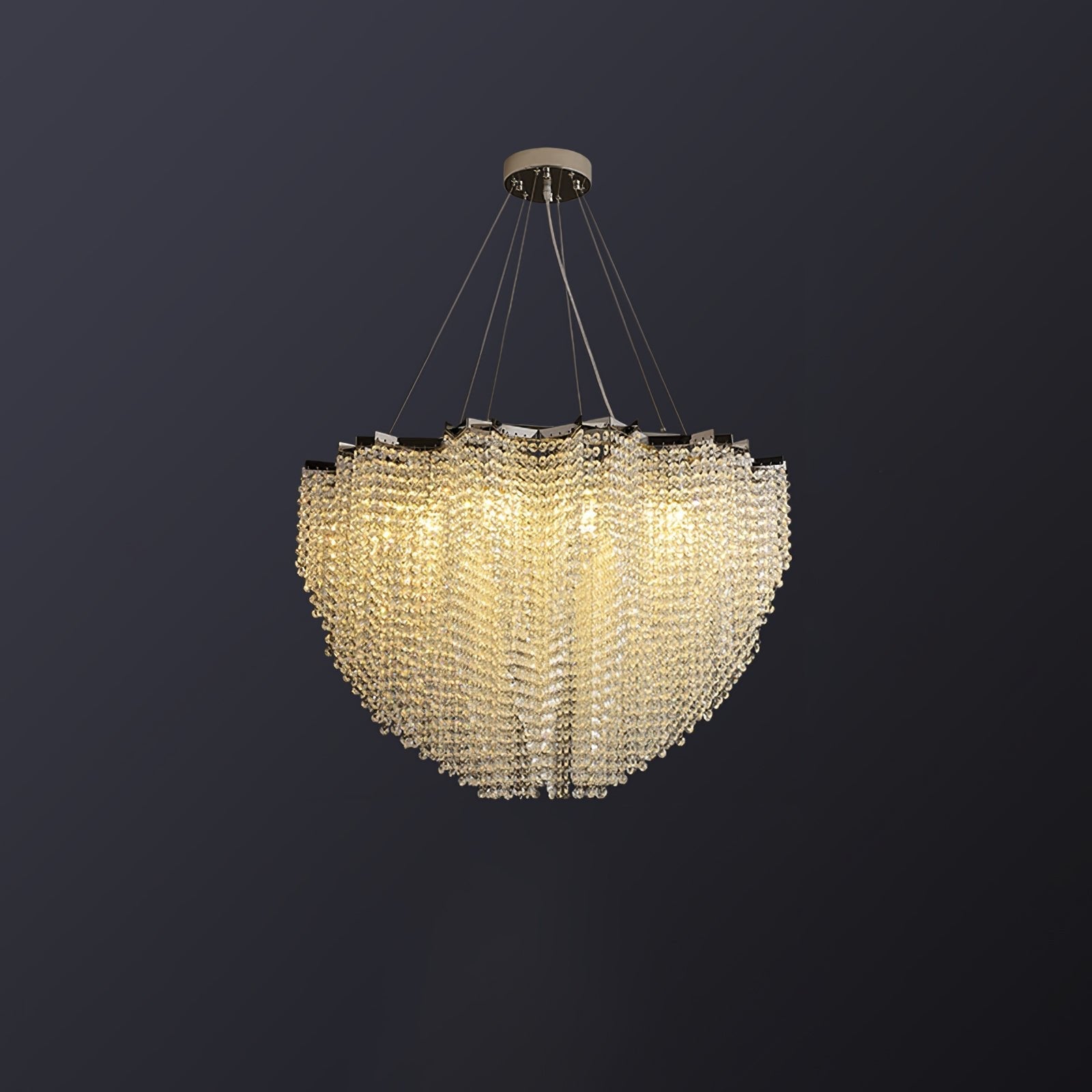 Zashayra Crystal Column Chandelier - Blowlighting