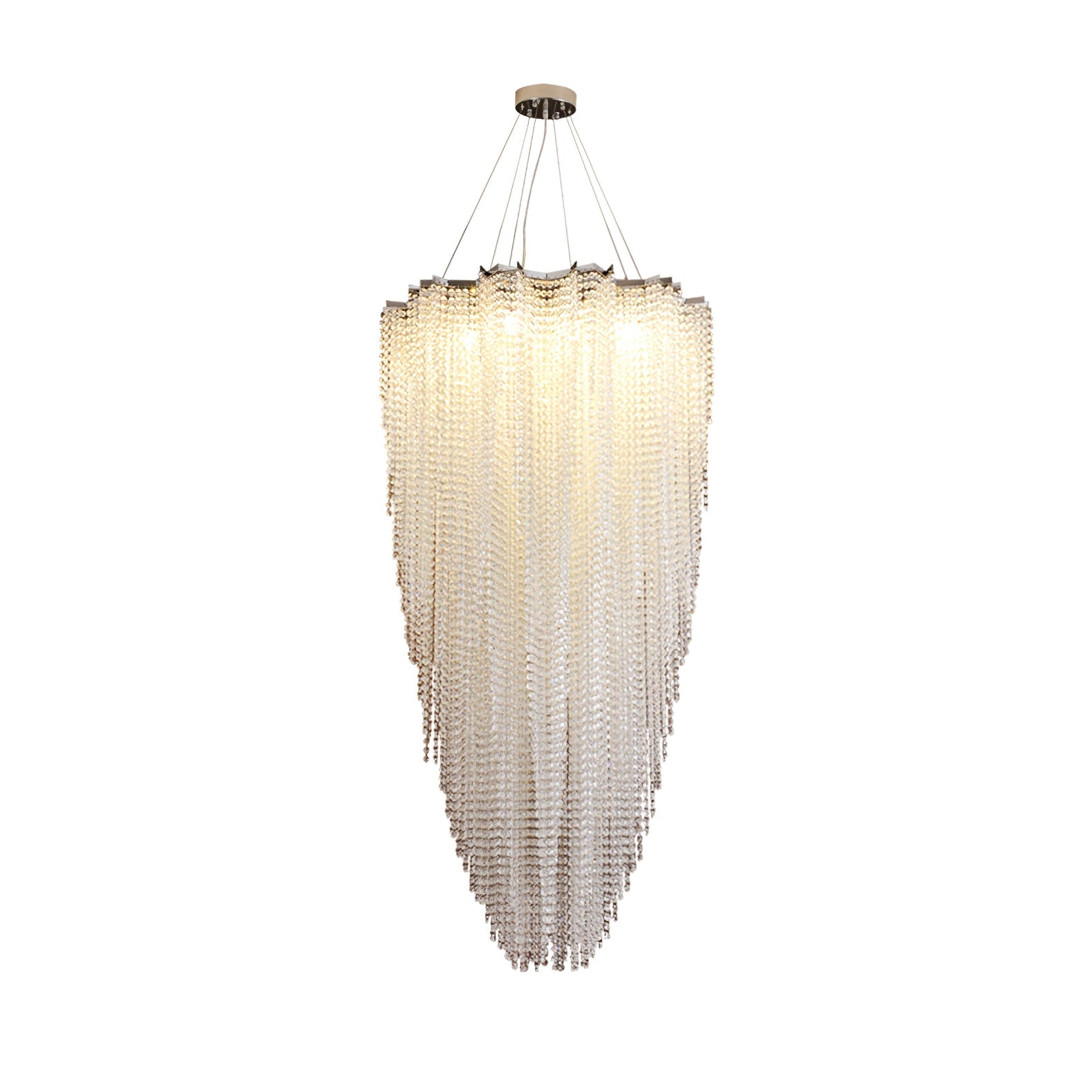 Zashayra Crystal Column Chandelier - Blowlighting