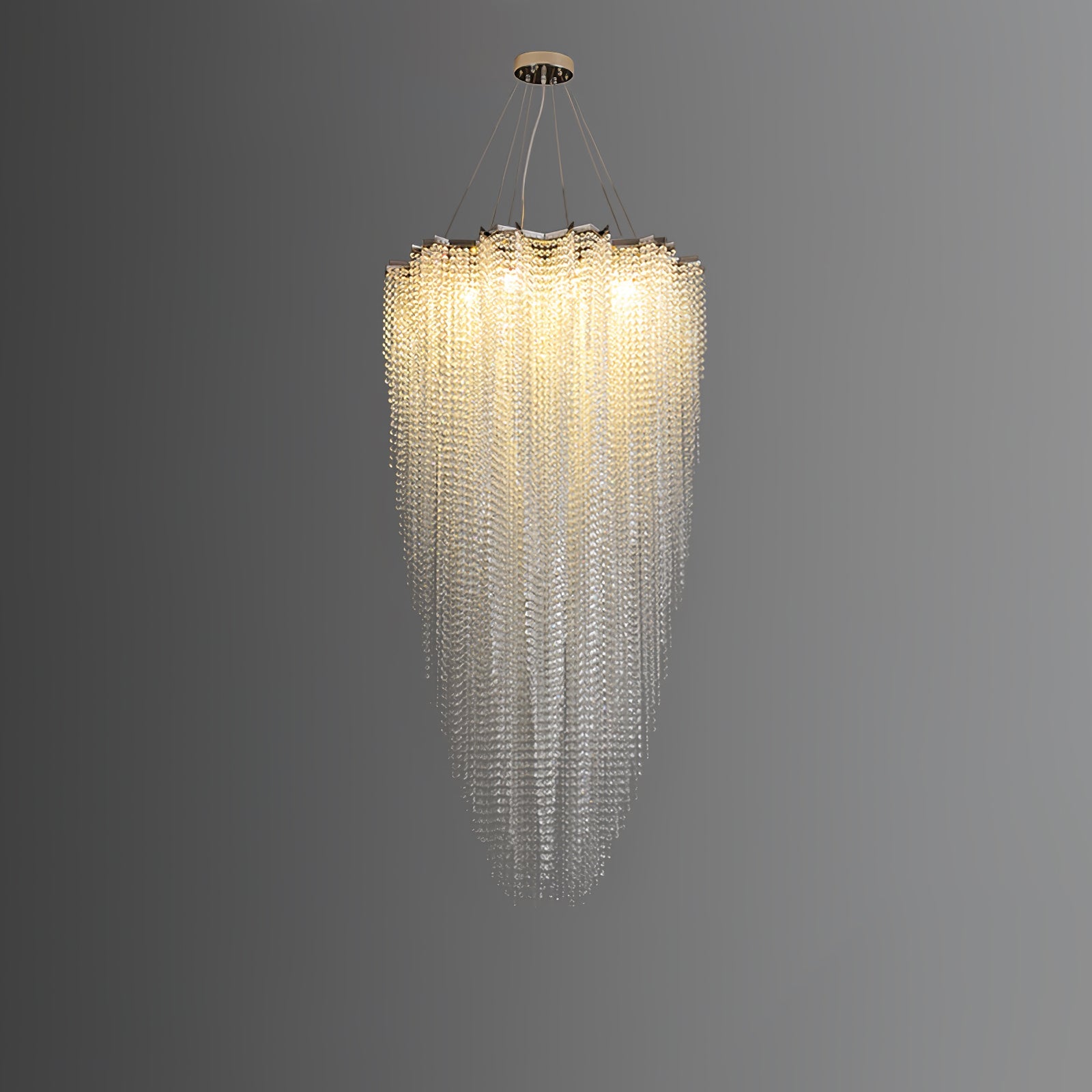 Zashayra Crystal Column Chandelier - Blowlighting