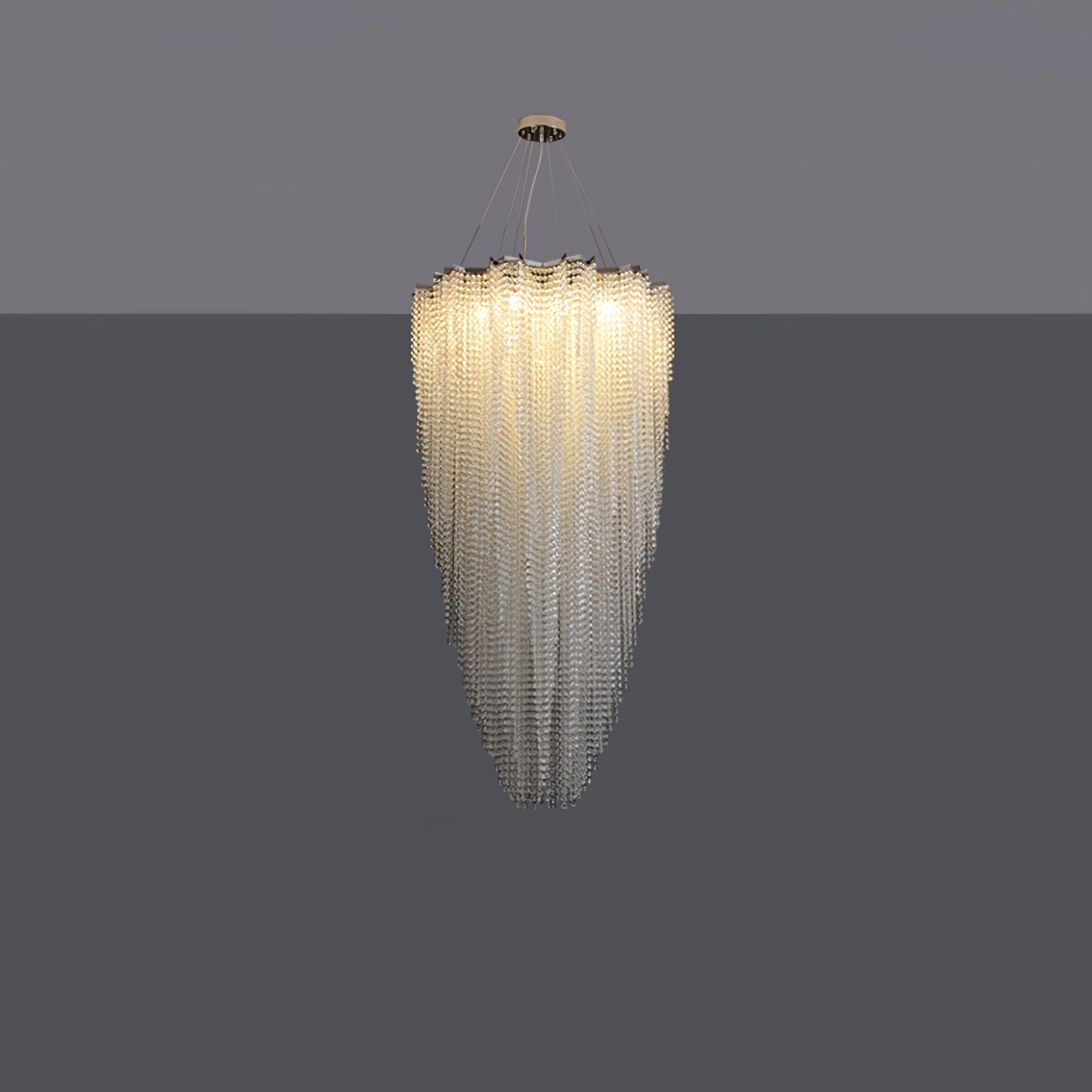 Zashayra Crystal Column Chandelier - Blowlighting