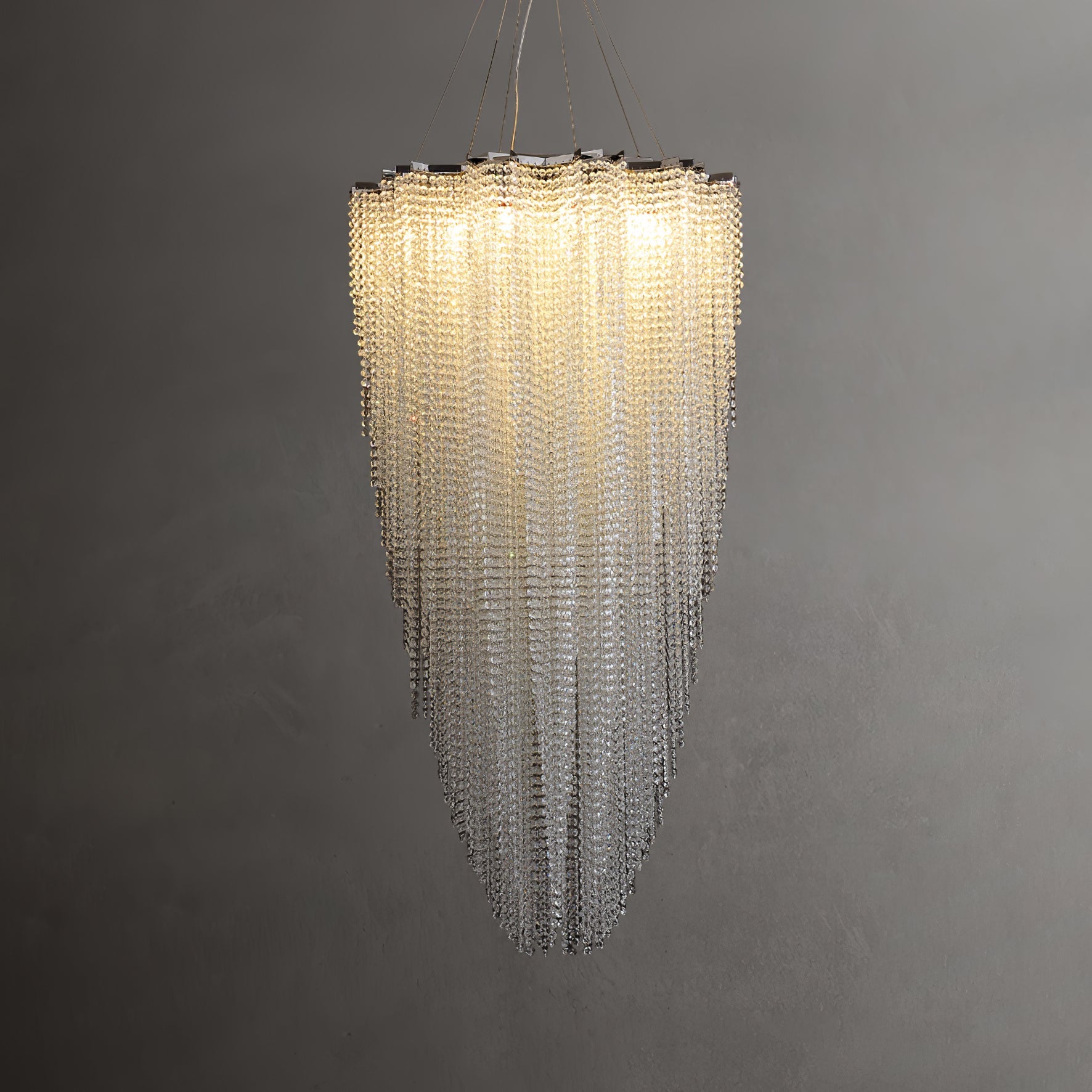 Zashayra Crystal Column Chandelier - Blowlighting