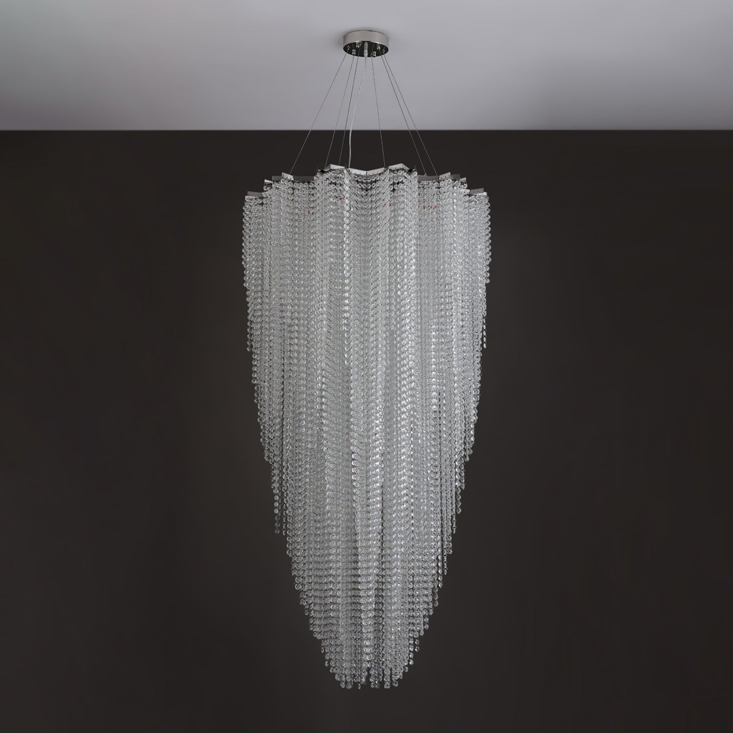 Zashayra Crystal Column Chandelier - Blowlighting