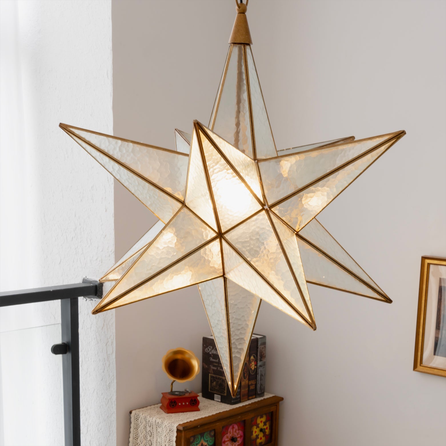 Star Modern Glass Pendant Light