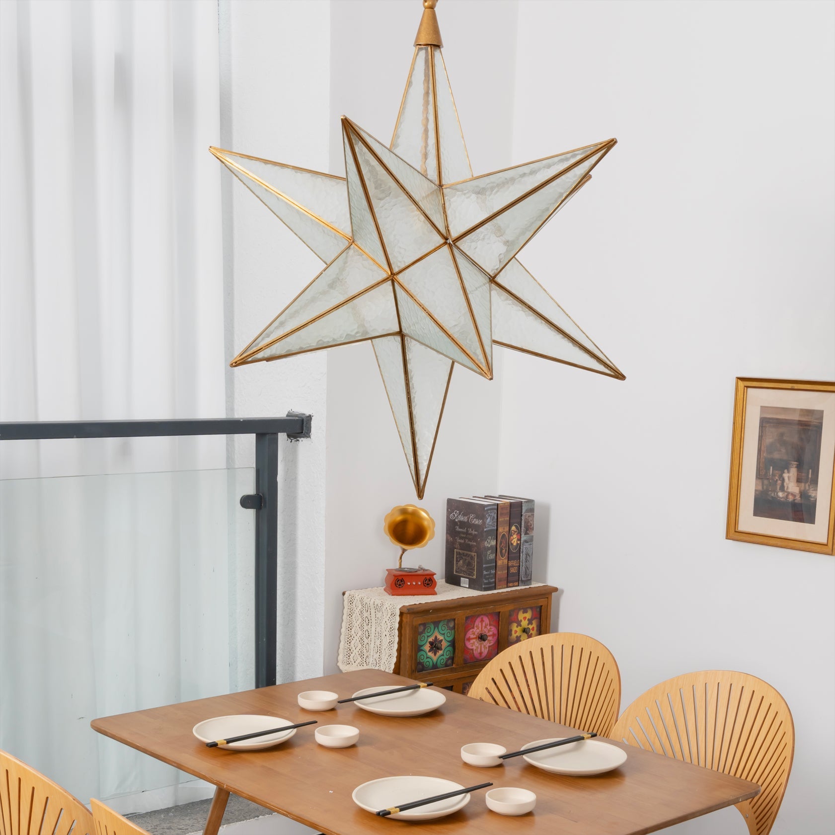 Star Modern Glass Pendant Light