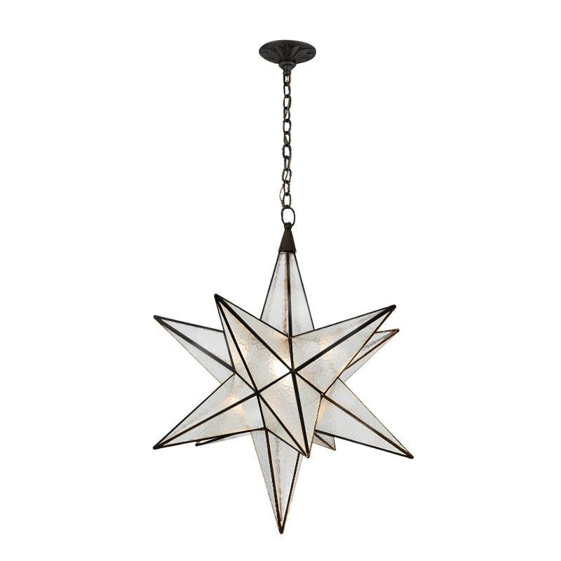 Star Modern Glass Pendant Light