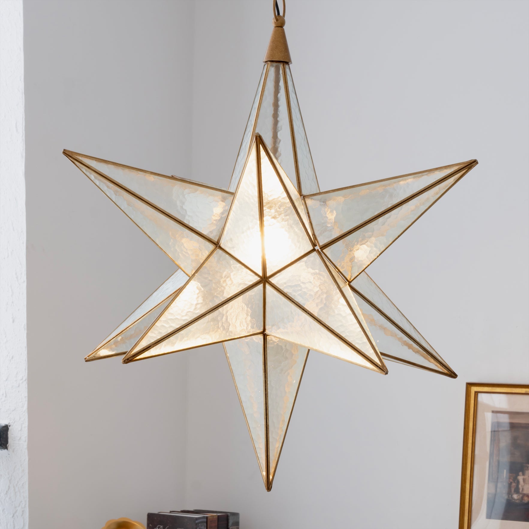 Star Modern Glass Pendant Light