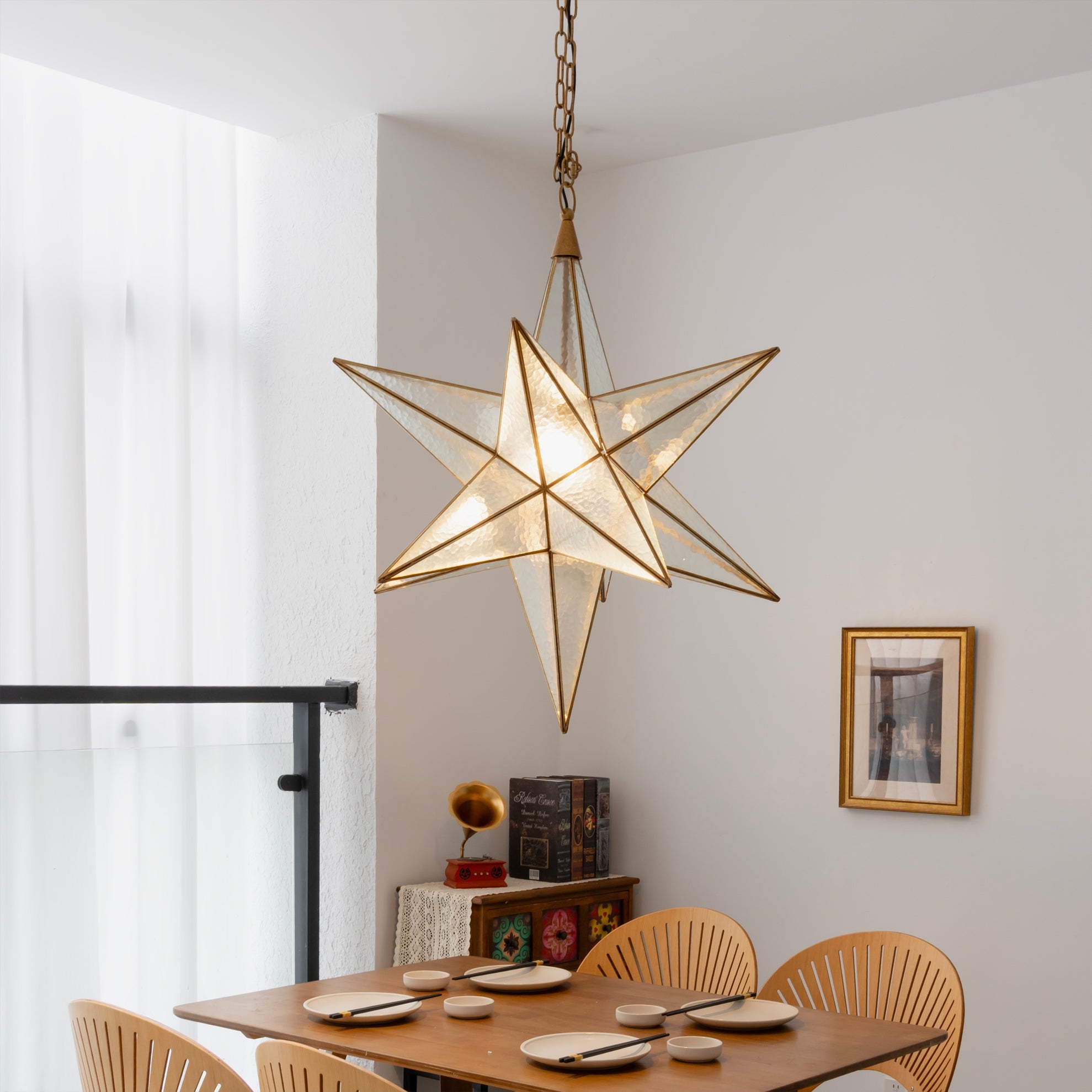 Star Modern Glass Pendant Light