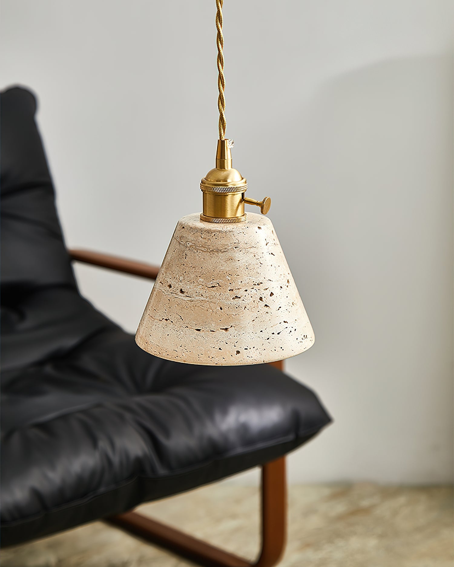 Stella Wabi-Sabi Travertine Pendant Light