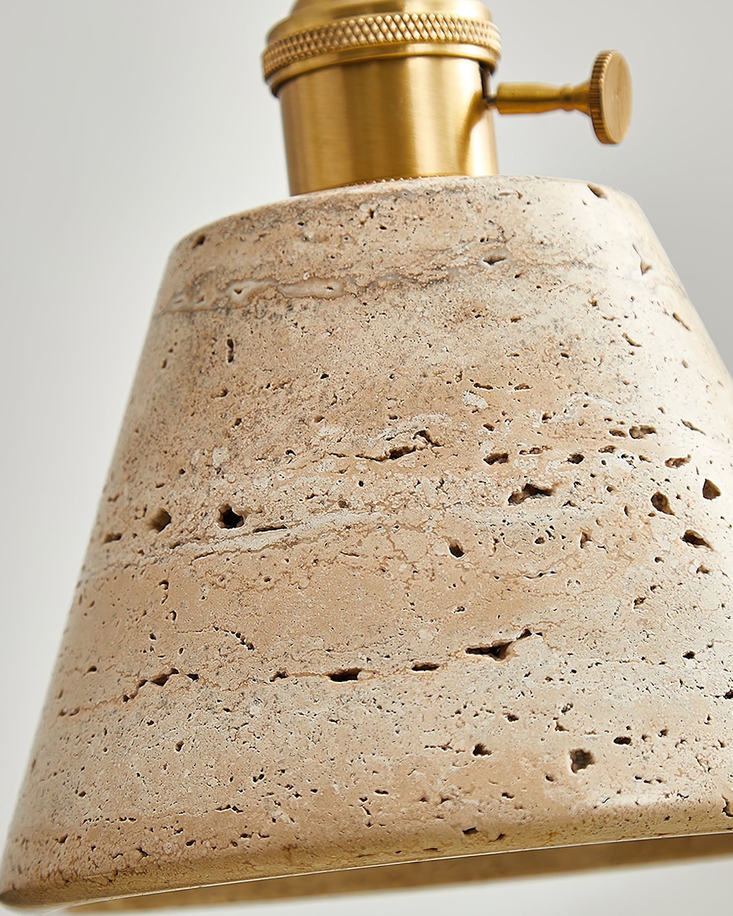 Stella Wabi-Sabi Travertine Pendant Light