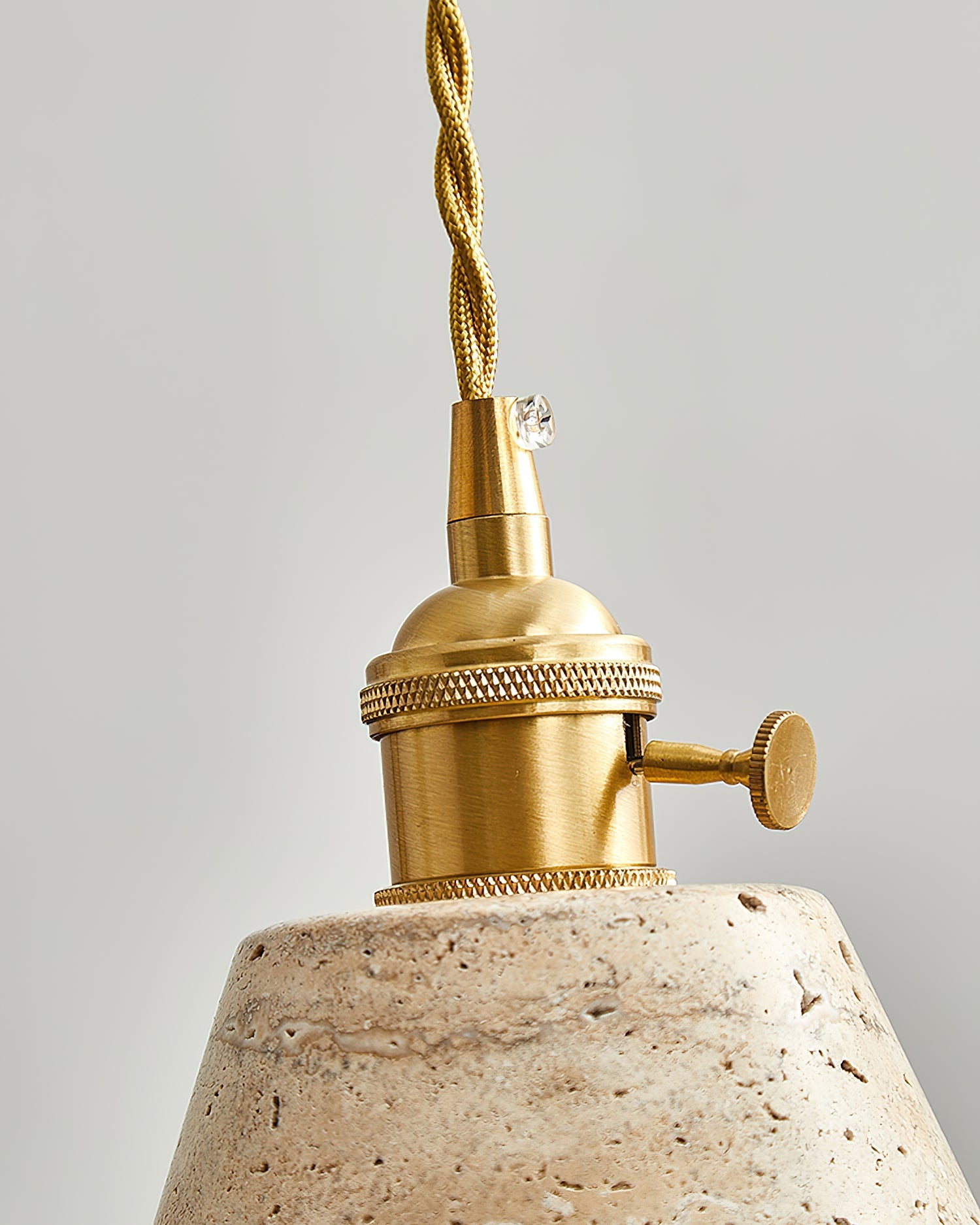 Stella Wabi-Sabi Travertine Pendant Light