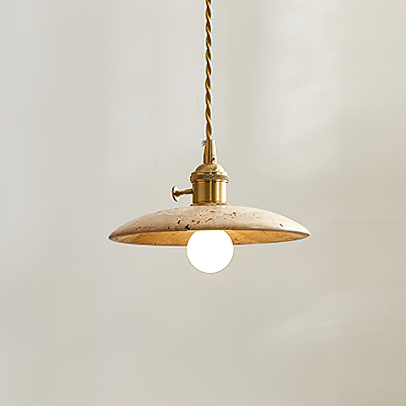Stella Wabi-Sabi Travertine Pendant Light