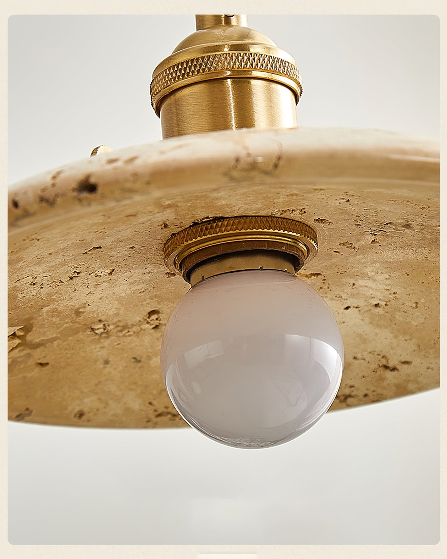 Stella Wabi-Sabi Travertine Pendant Light